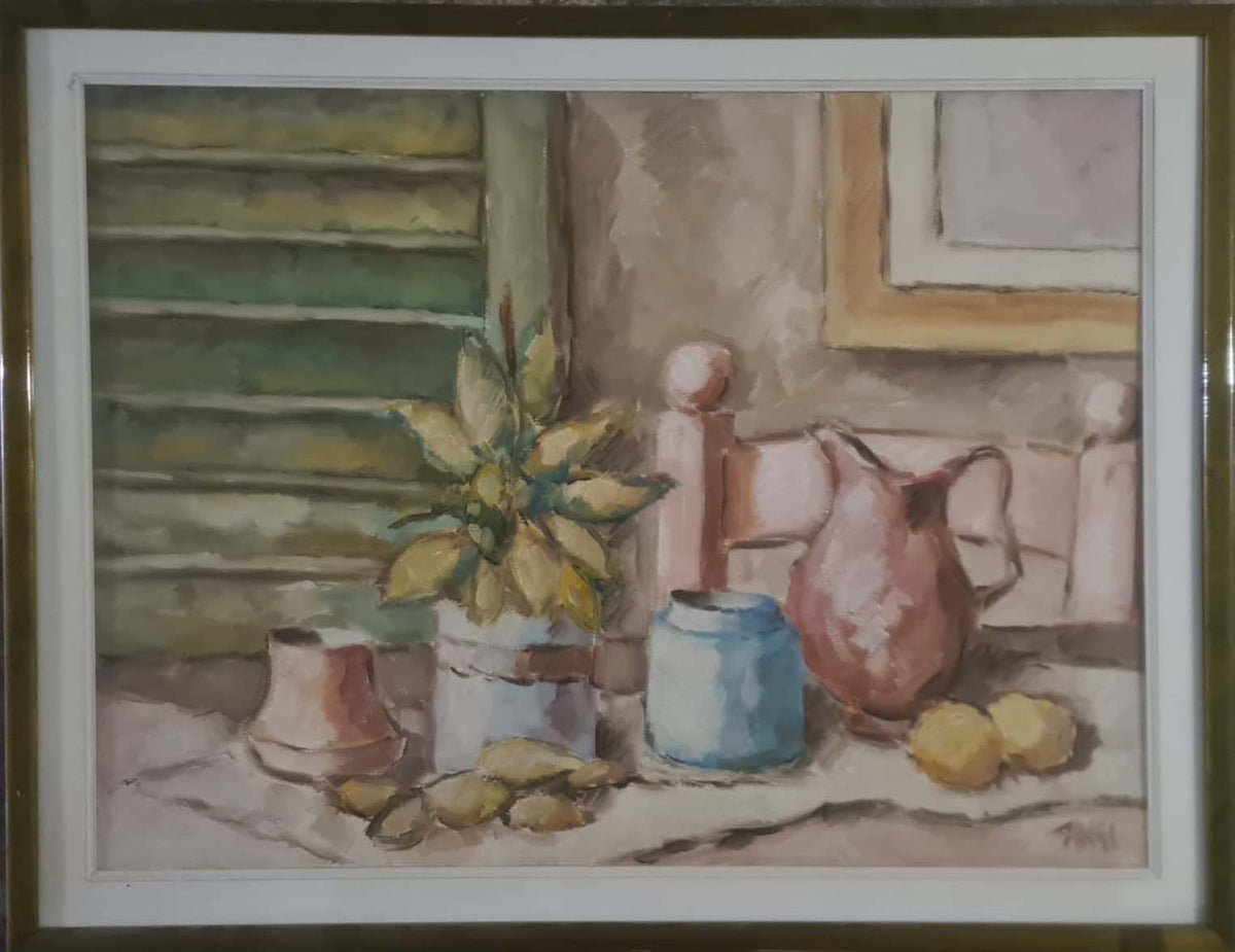 Senza titolo, olio su tela di Enzo Cangi, 80 x 60 cm
