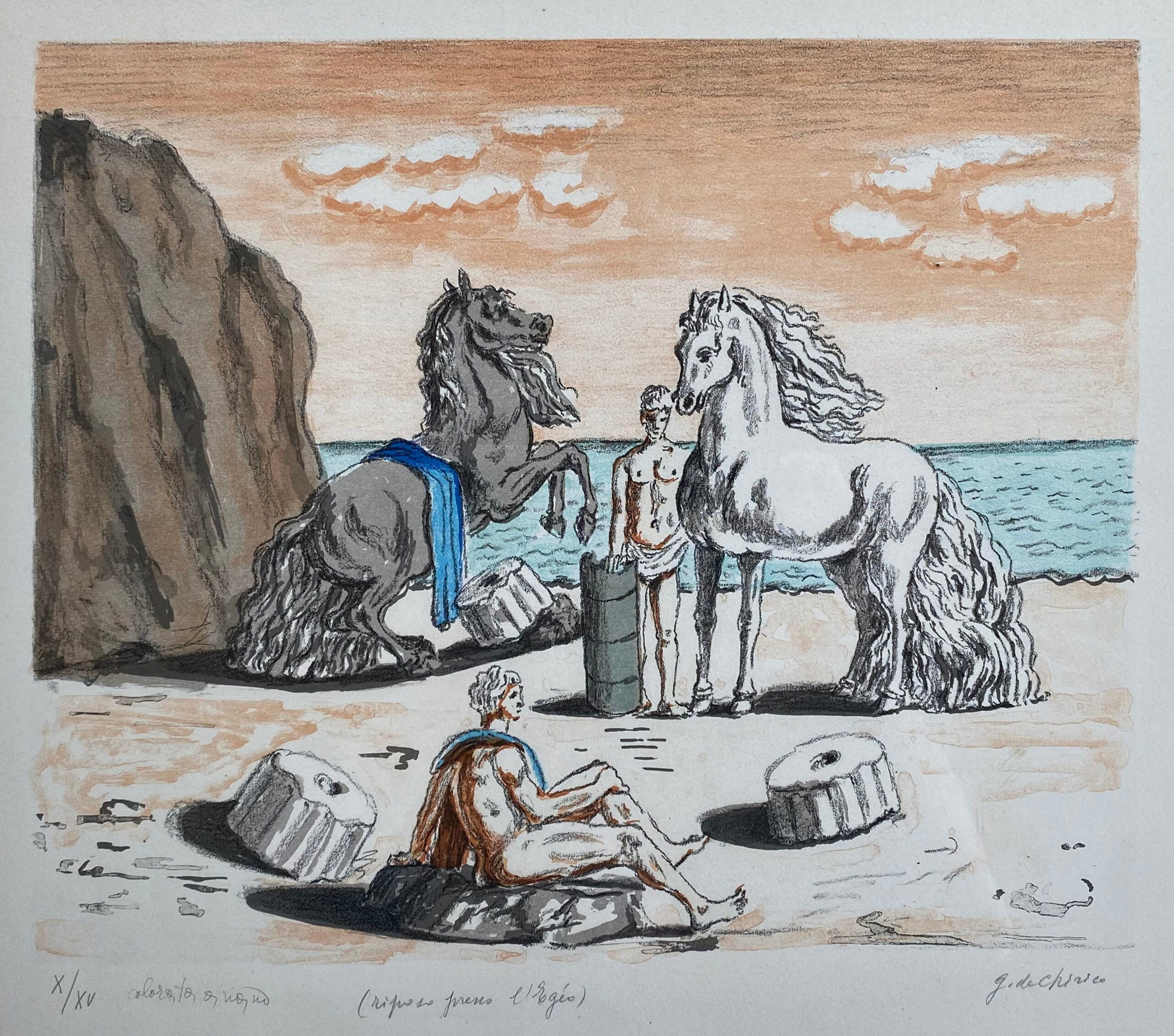 Giorgio De Chirico - Riposo presso l'Egeo