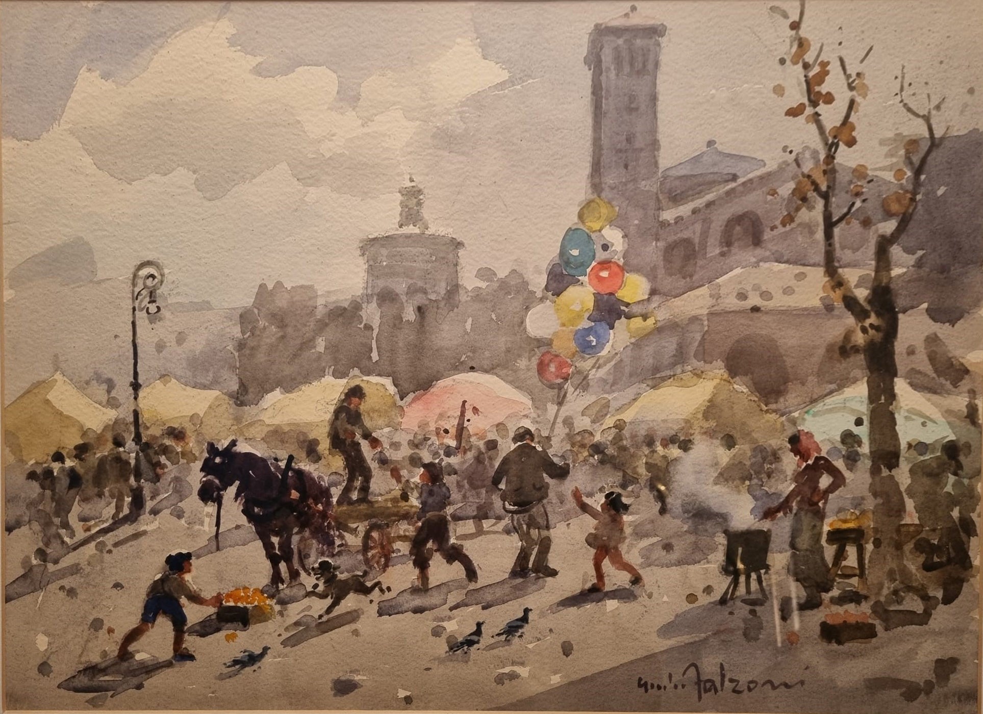 Giulio Falzoni - La festa di Sant' Ambrogio