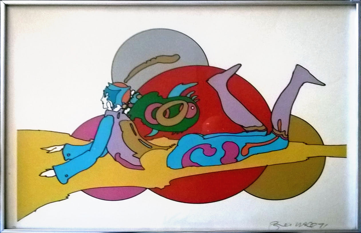 Peter Max - Reclining Woman