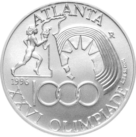 Moneta celebrativa XXVI Olimpiade di Atlanta - Istituto Poligrafico e Zecca dello Stato