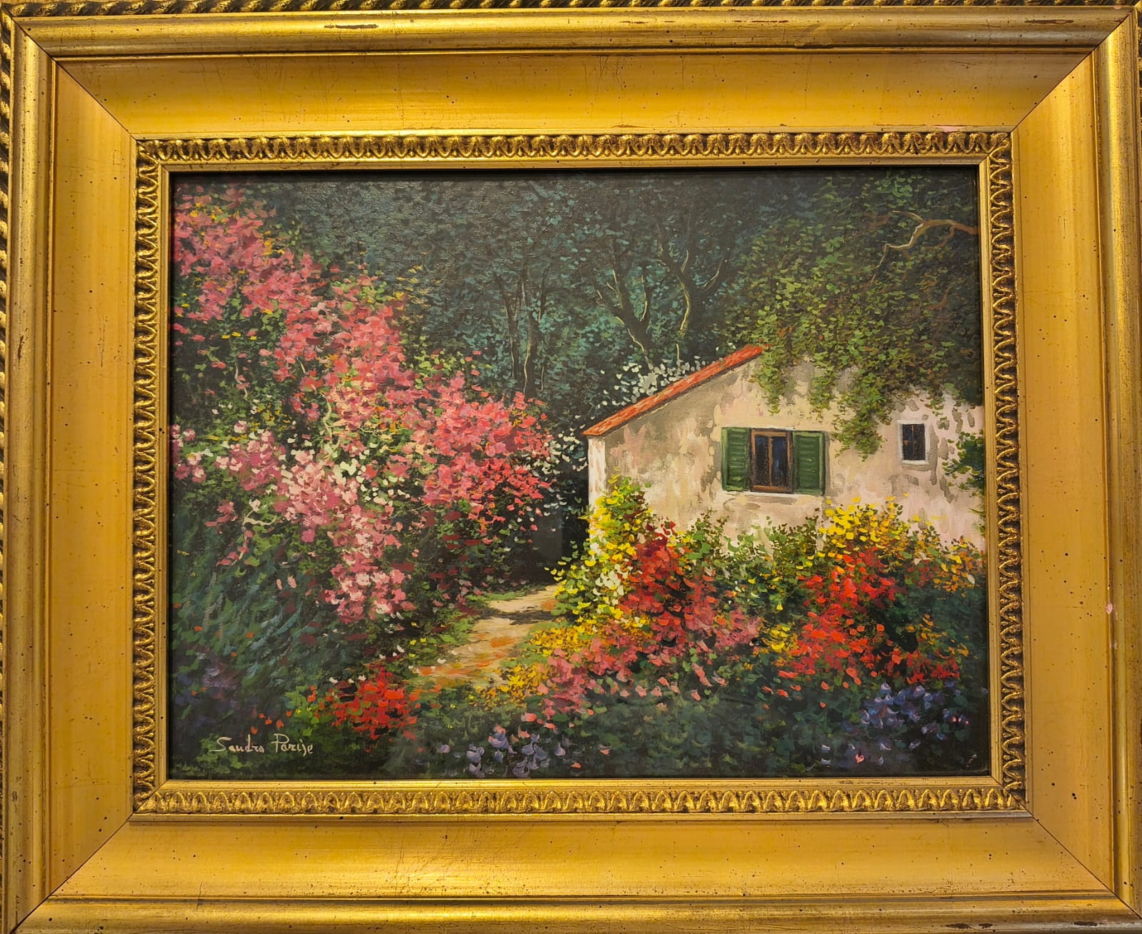 Casetta in primavera – Olio su tela – Sandro Parise
