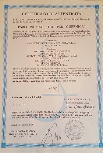 Pablo Picasso - Studi per Guernica - Salerno Editore