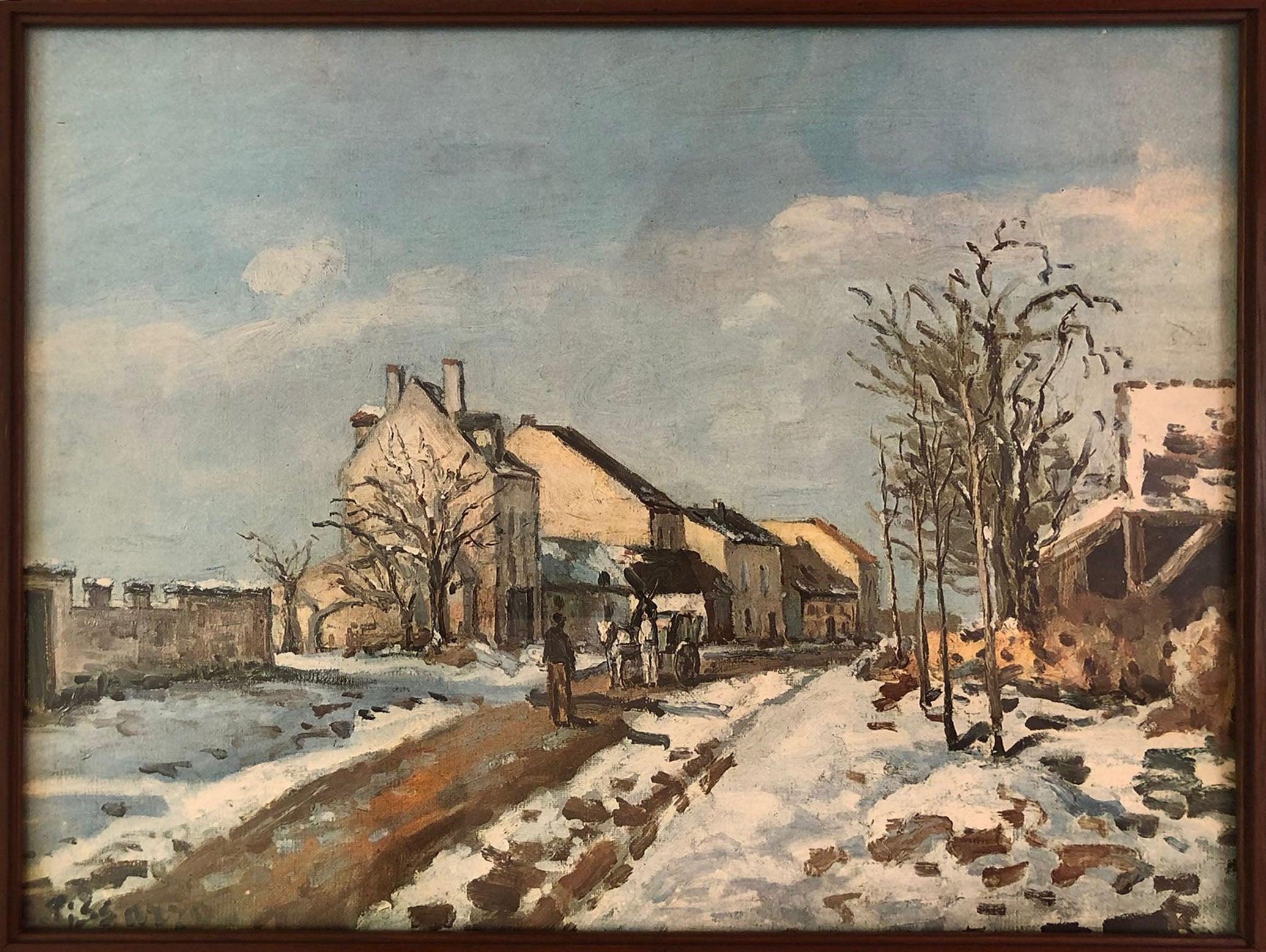 Artista Sconosciuto - Paesaggio innevato
