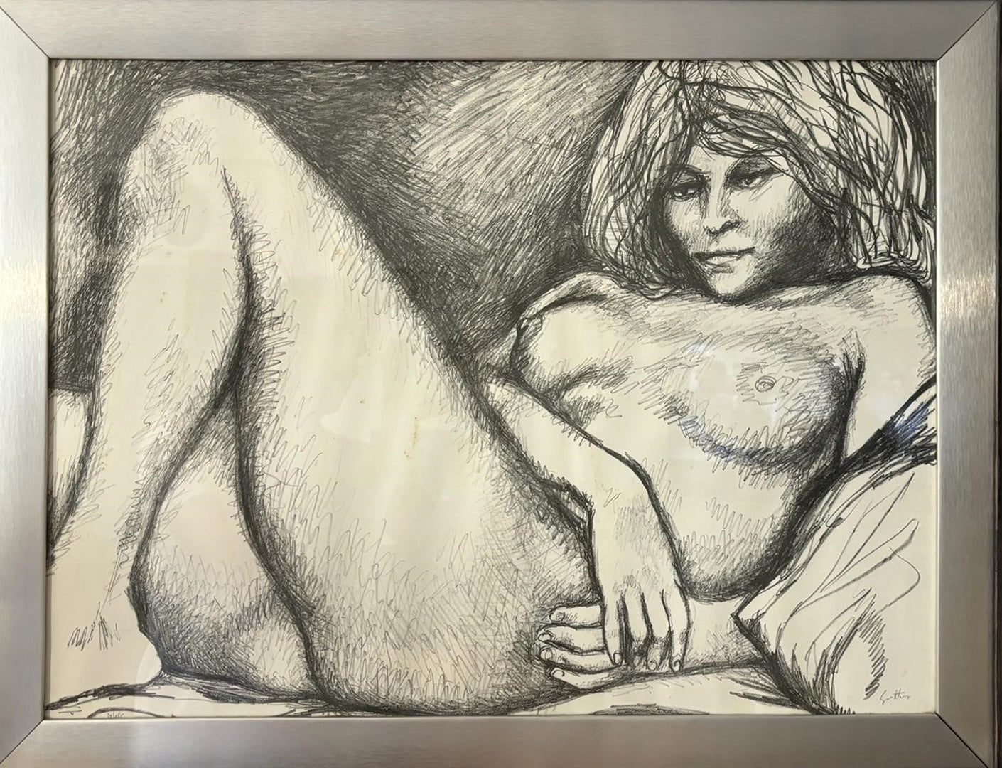 Renato Guttuso - Reclining Girl