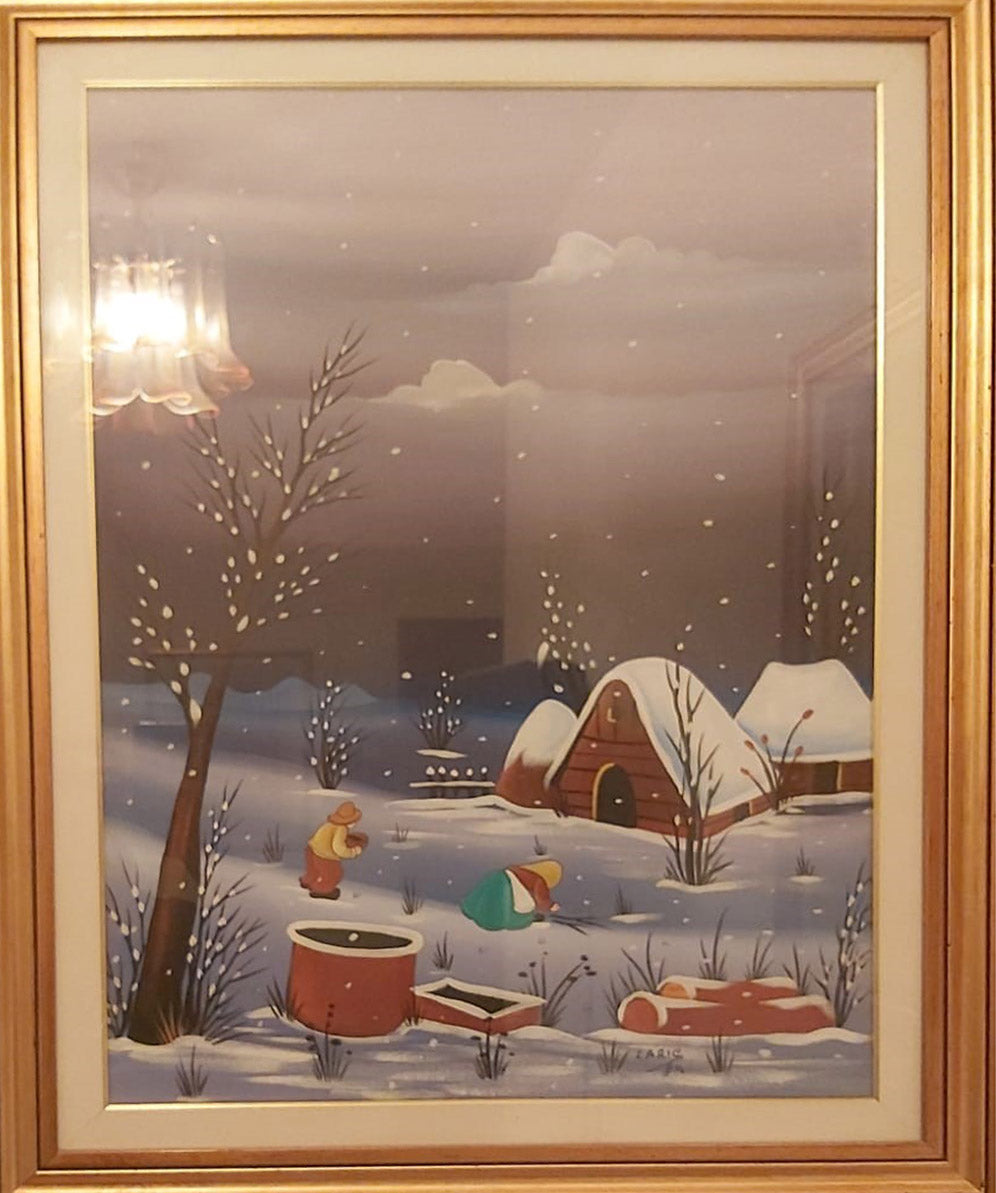 Laris -  Senza titolo (Paesaggio innevato)