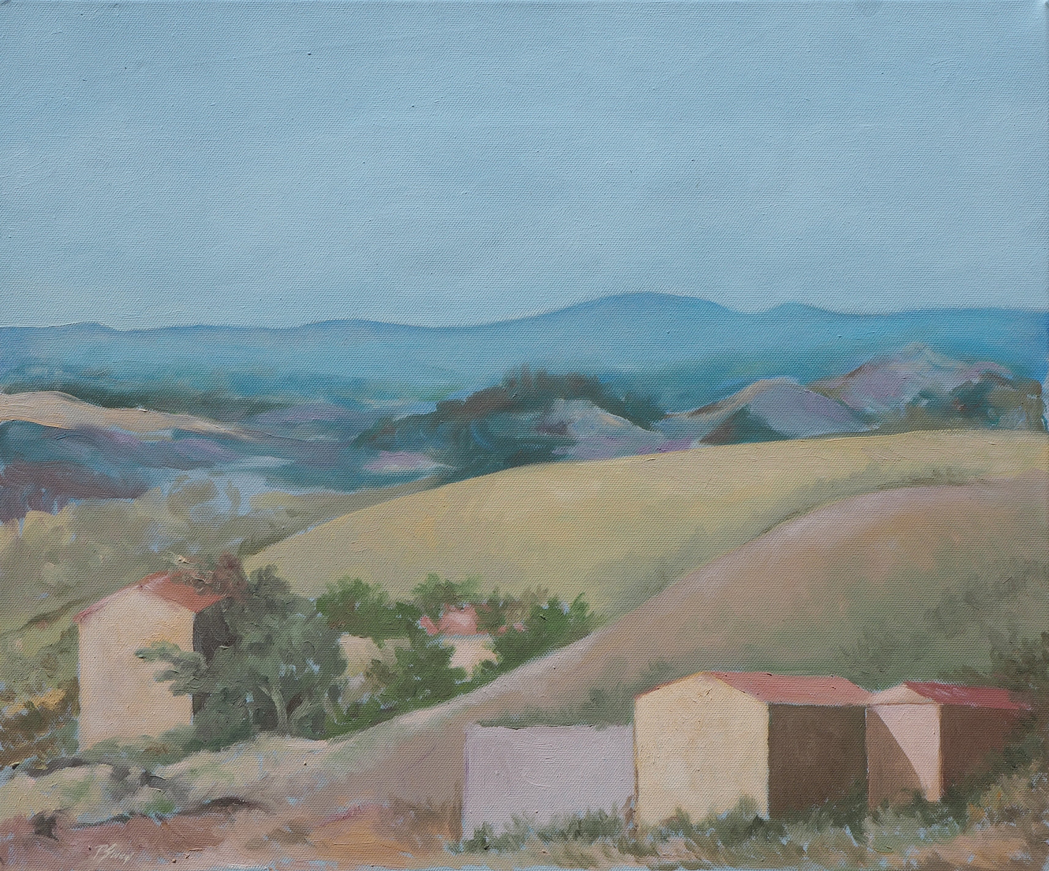 Paolo Gheri - Paesaggio (Le tre case)