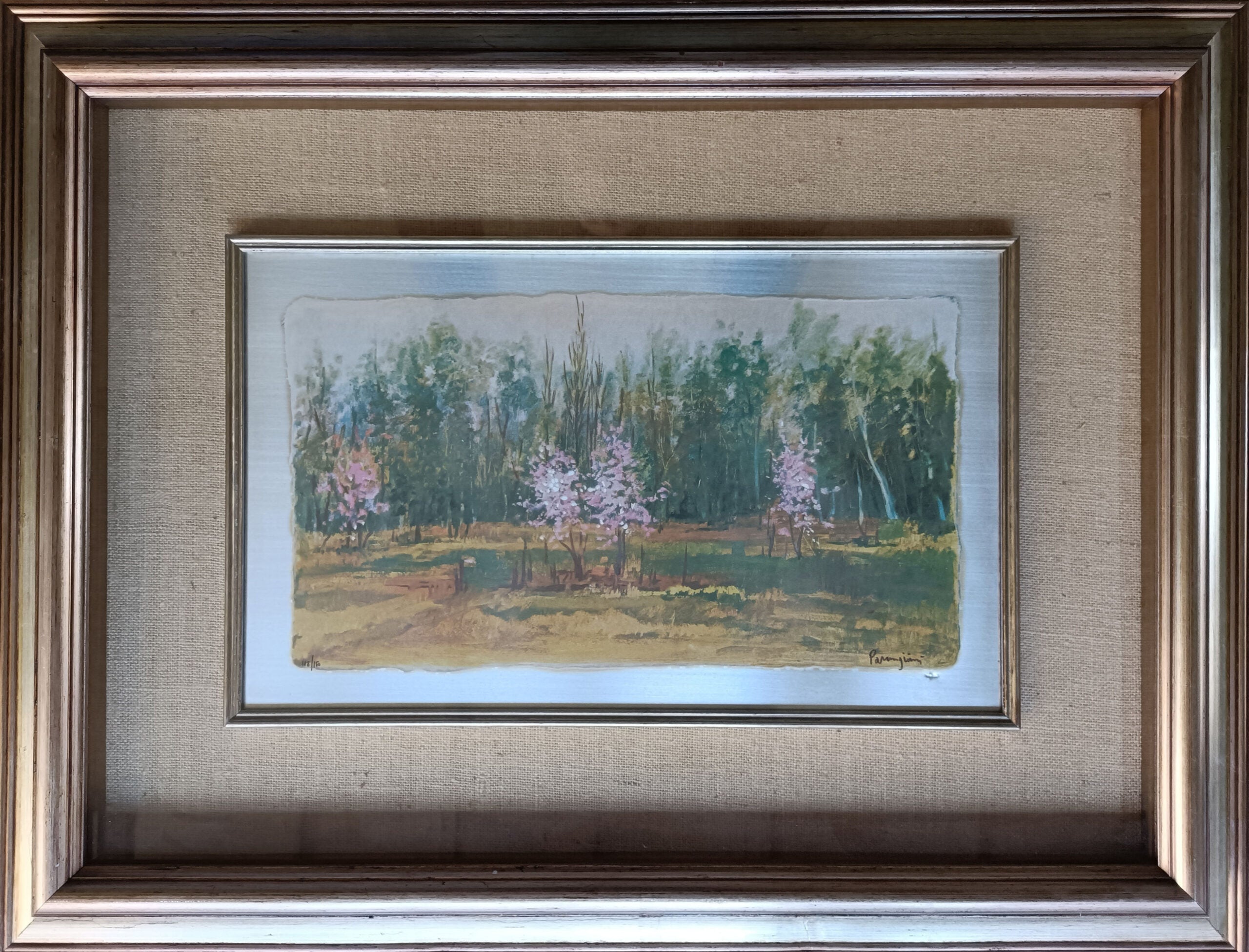 Aldo Parmigiani - Senza titolo (paesaggio campestre)