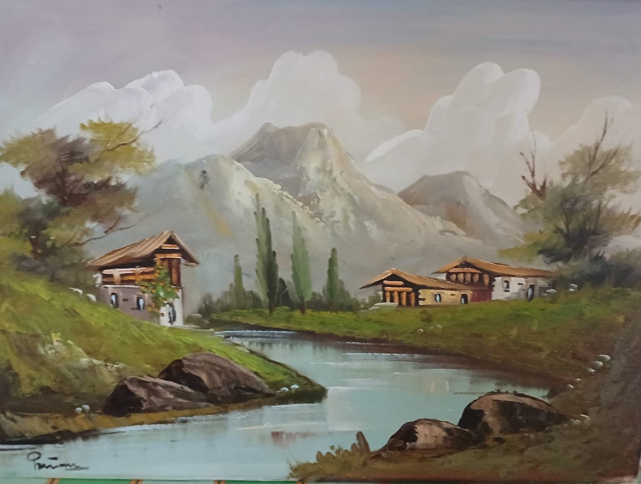 Senza titolo Paesaggio – Olio su tela – Antonio Ponticelli