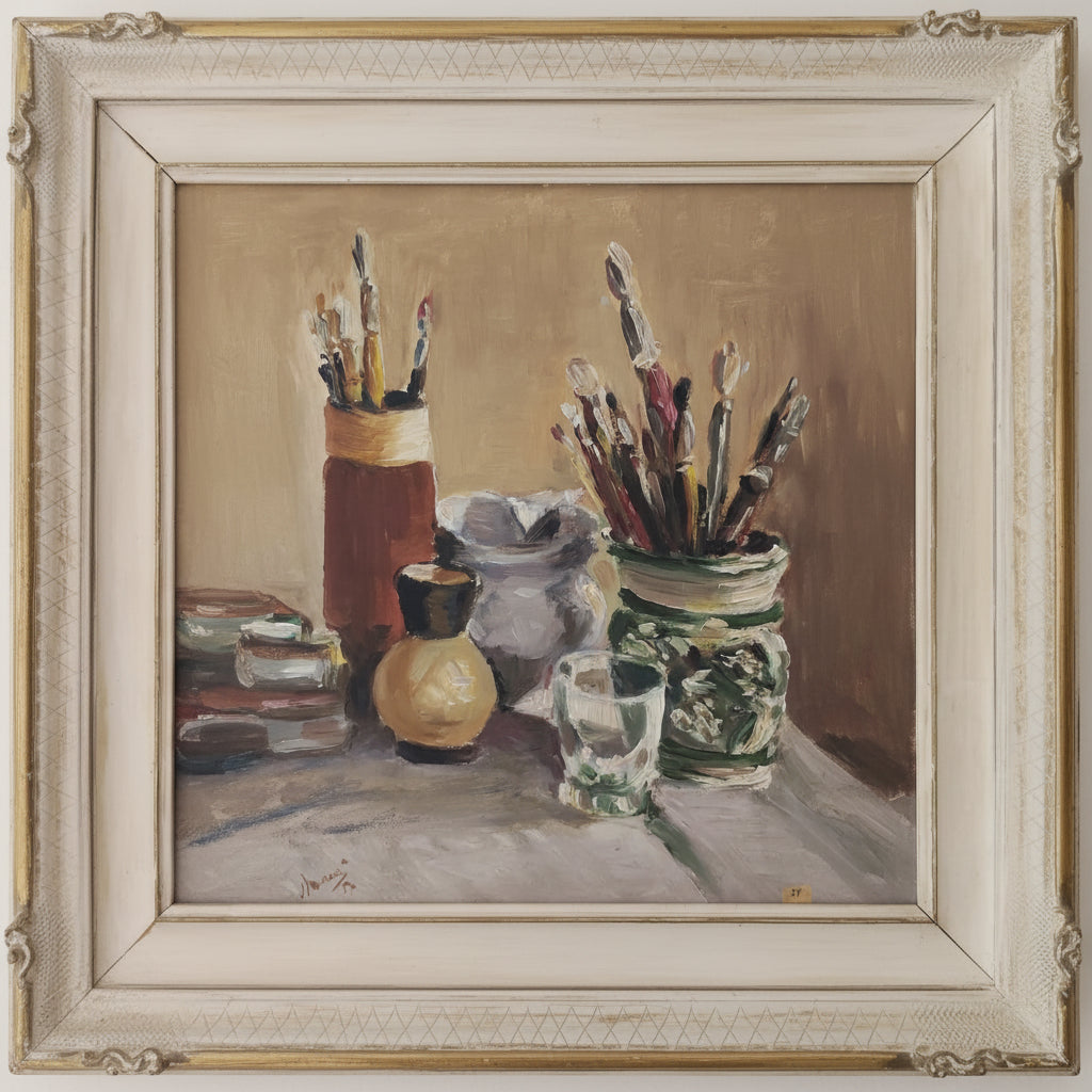 L'estro a riposo – Olio su tavola – Marcello Morelli