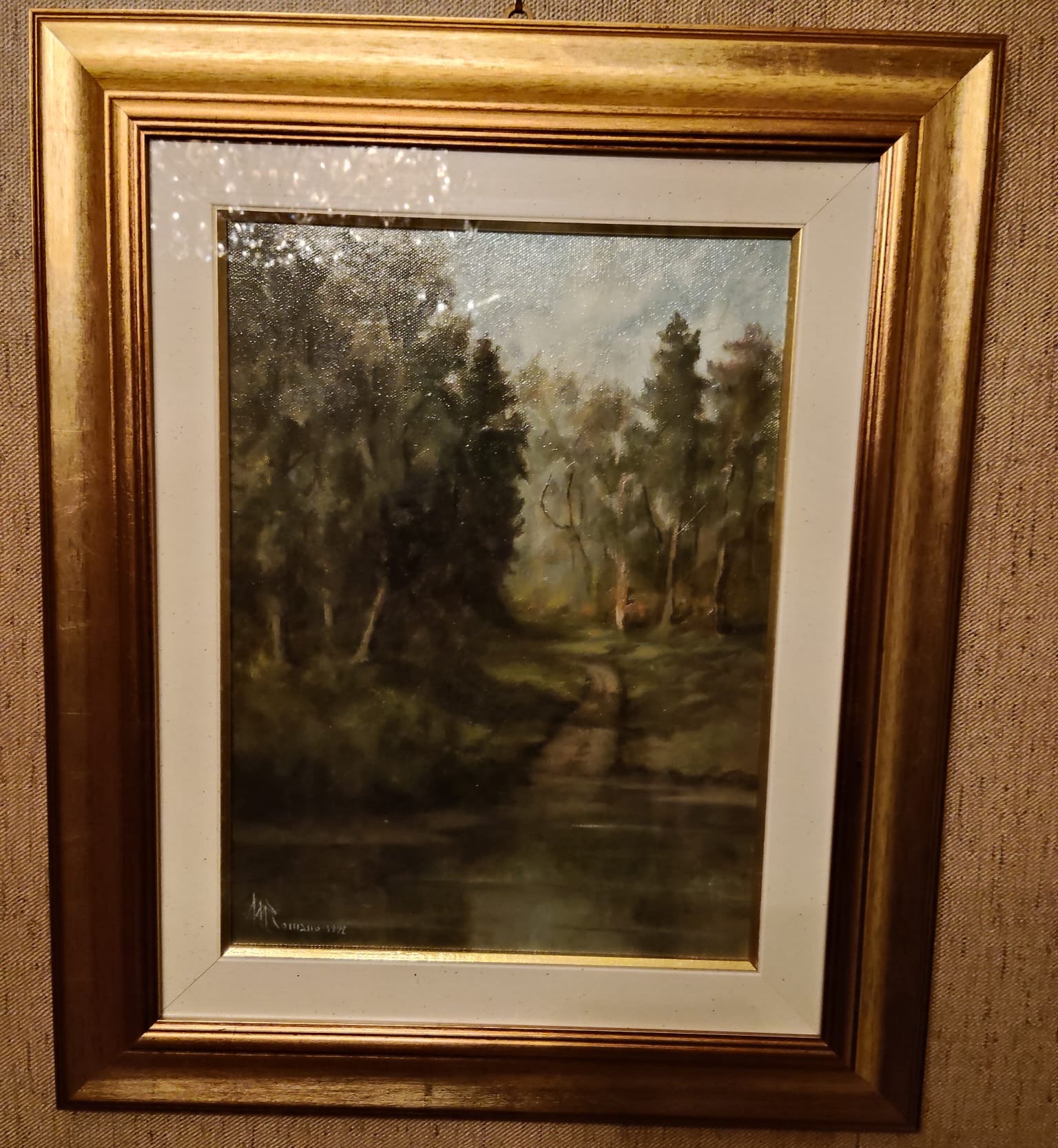 Senza titolo (bosco) – Olio su tela – Mario Romano