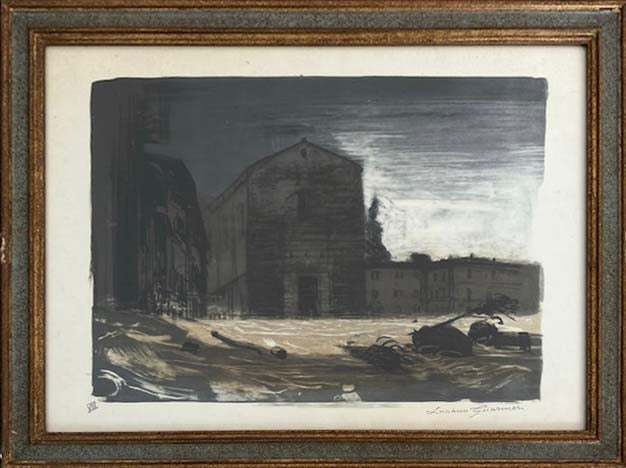 Alluvione di Firenze – Litografia – Luciano Guarnieri