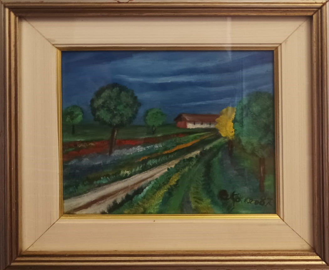 Autore Sconosciuto - Senza Titolo (Paesaggio)