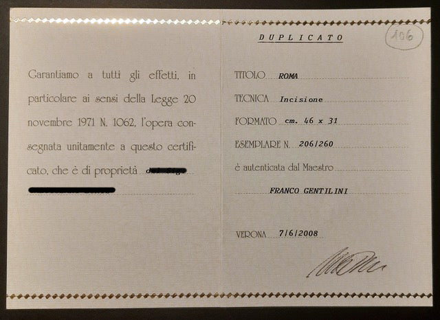 Franco Gentilini - Roma