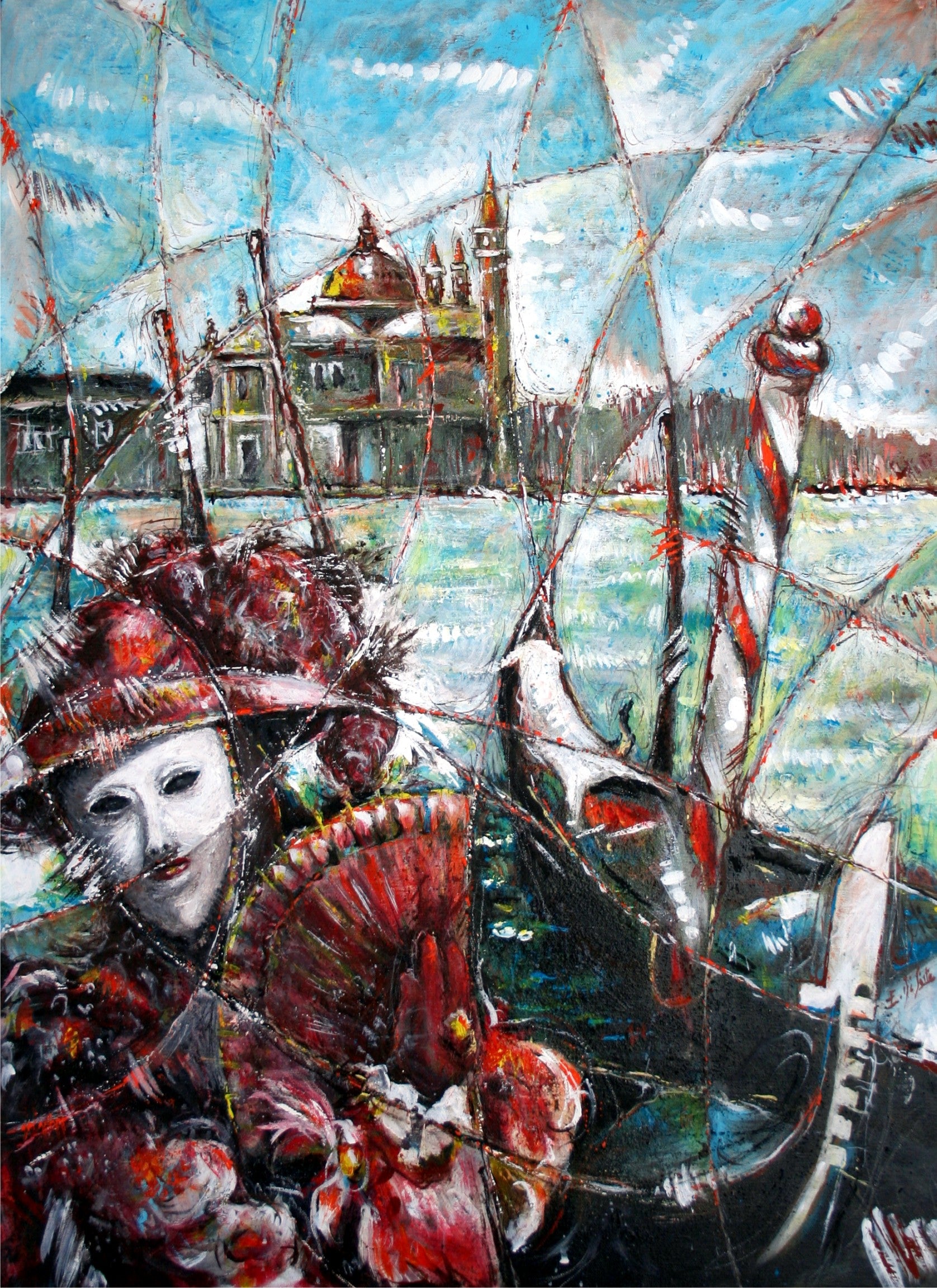 VENEZIA, MASCHERA E GONDOLE