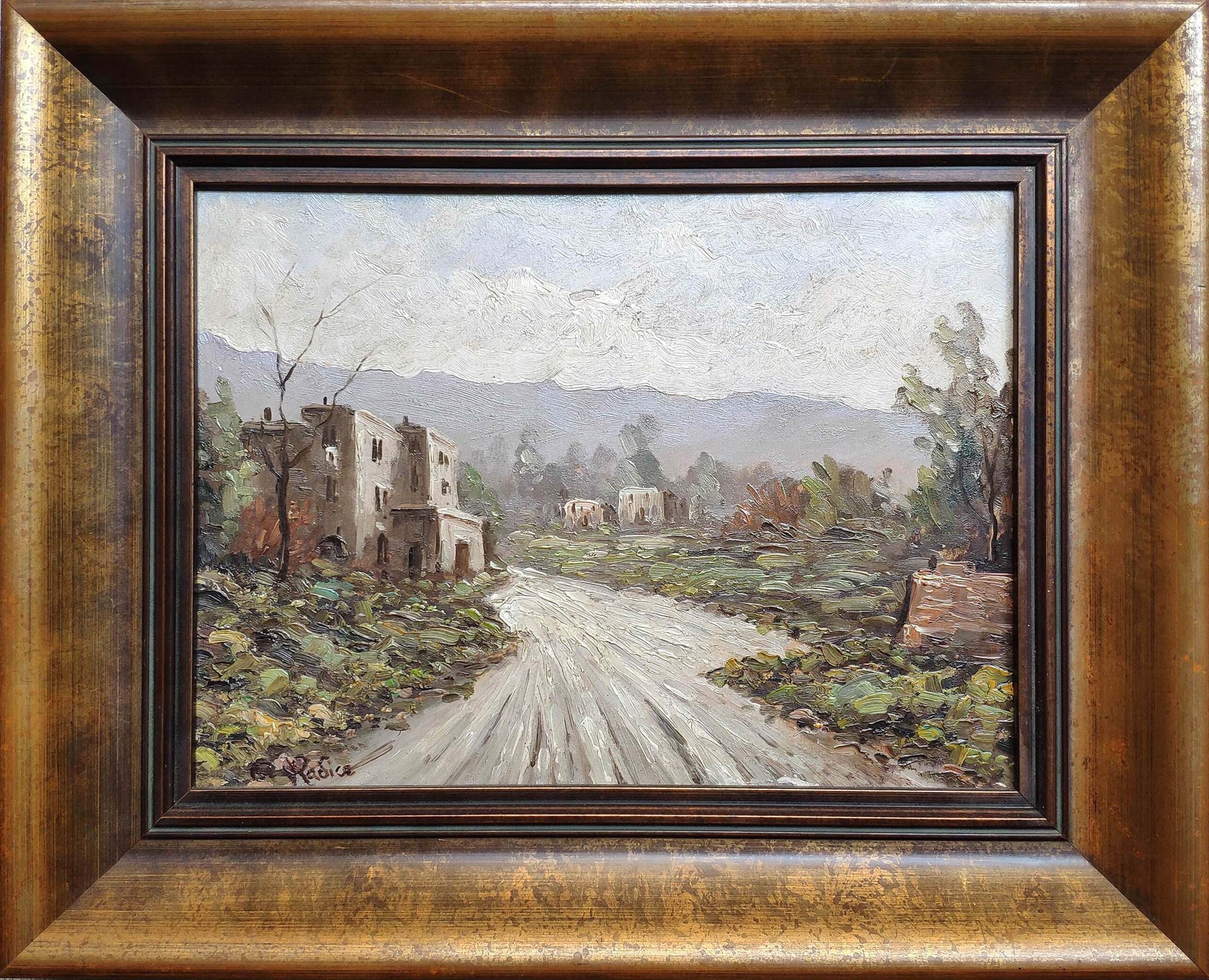 Augusto Radice - Paesaggio di campagna