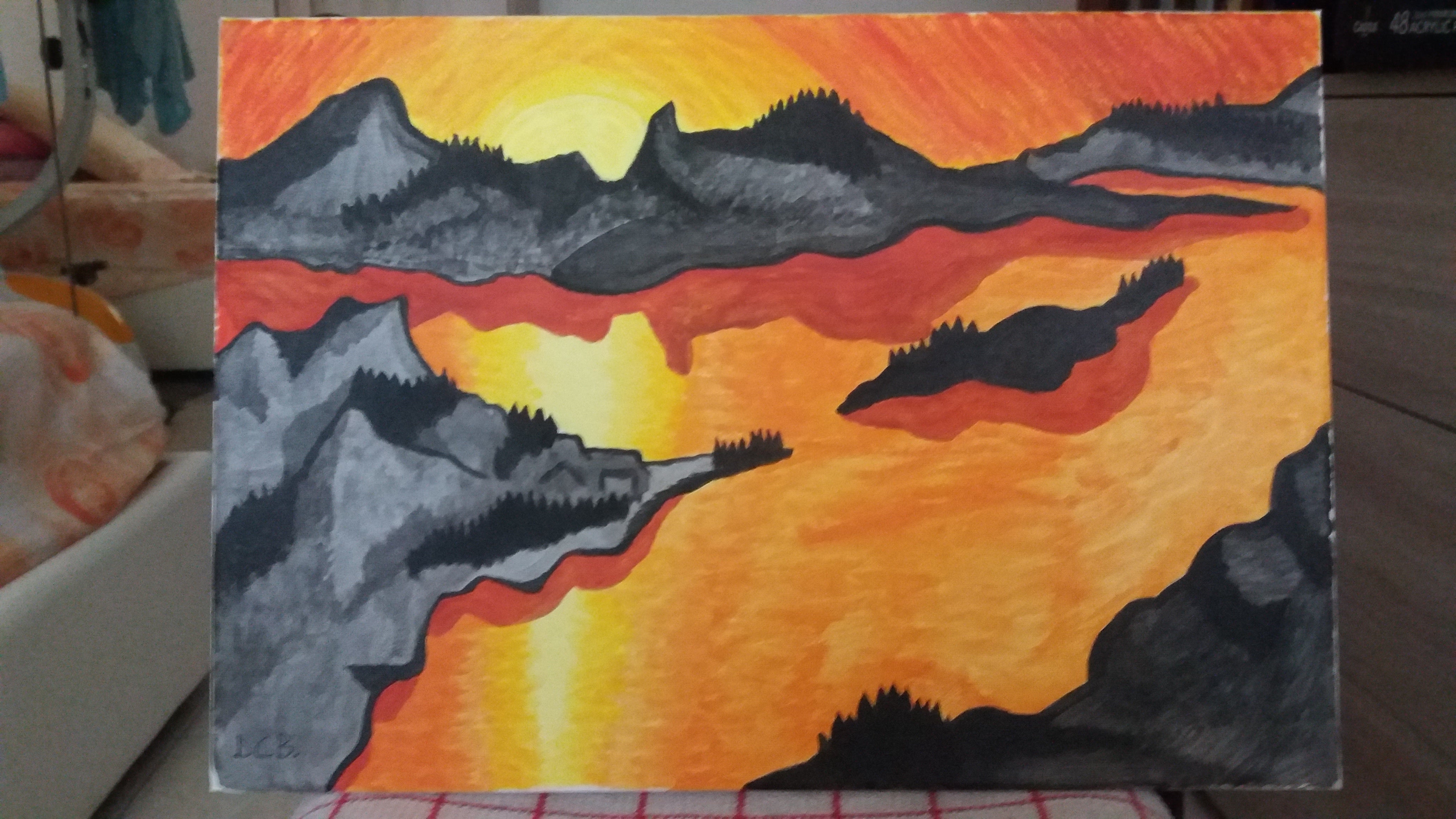 Atardecer en el lago