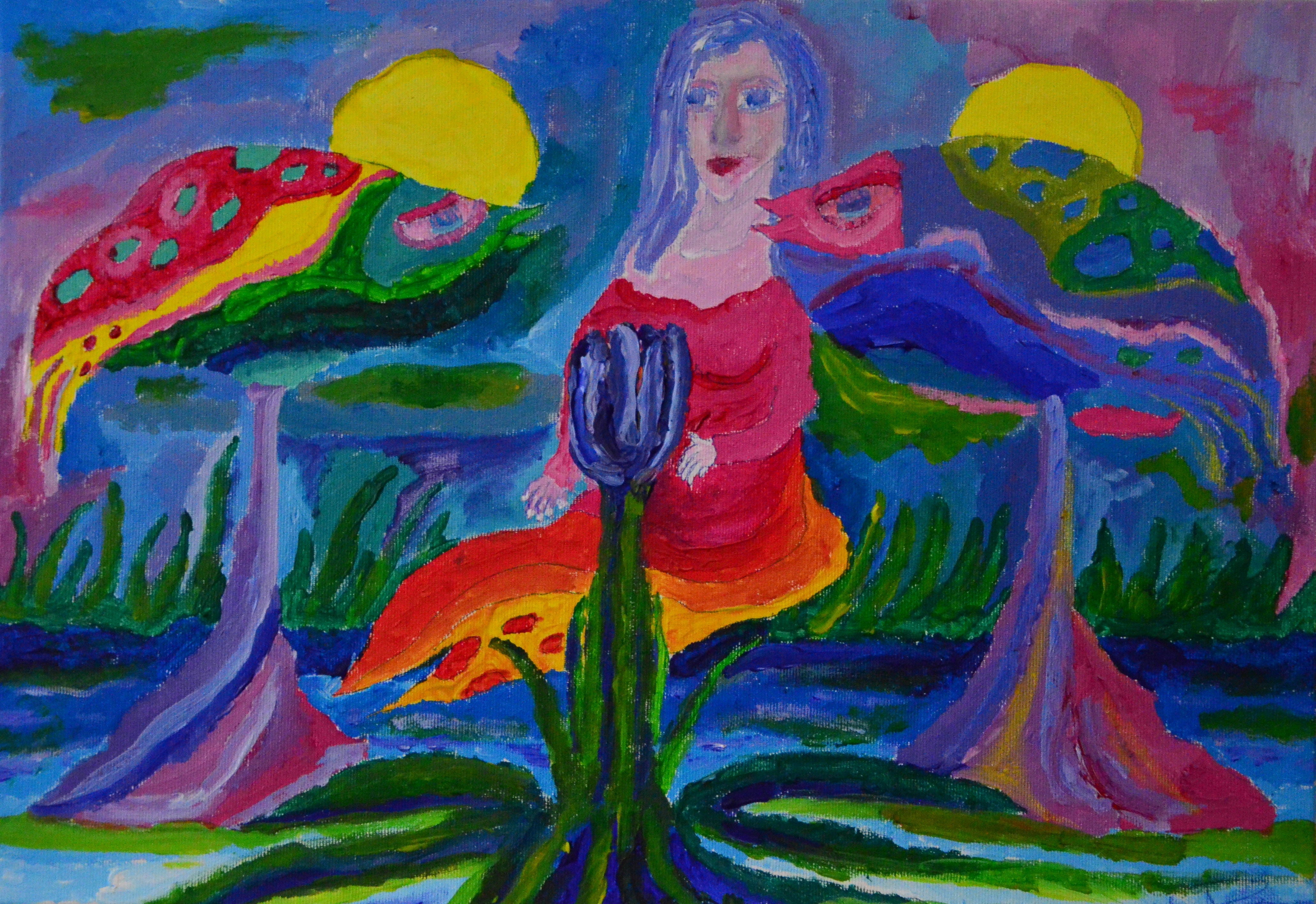 Paolo Pellegrino - La sirena cullata da pesci astrali