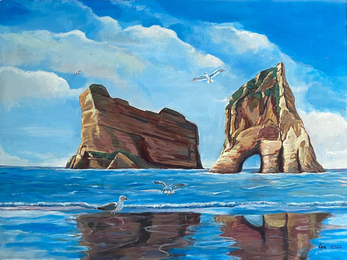 Antonio Saez Romero - Gaviotas en la playa
