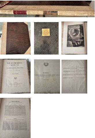 Antichità romani - Giambattista Piranesi/Fratelli Firmin Didot Libraj (4 tomi)