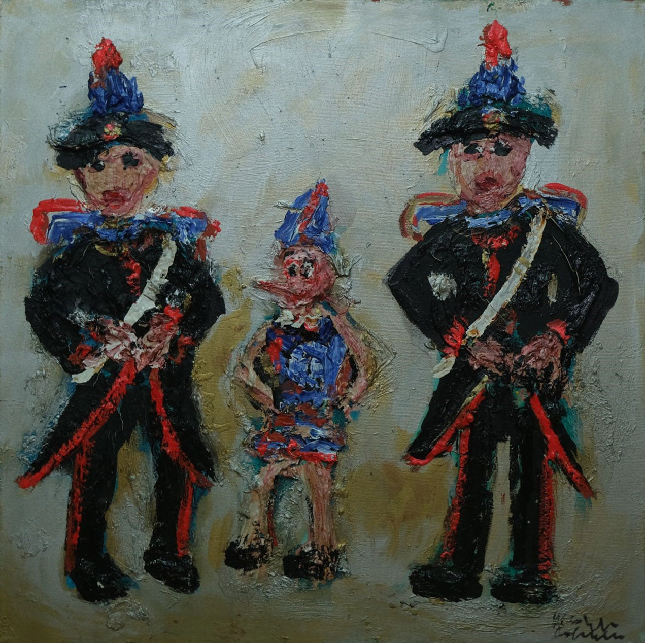 Maurilio Colombini - Pinocchio e i gendarmi