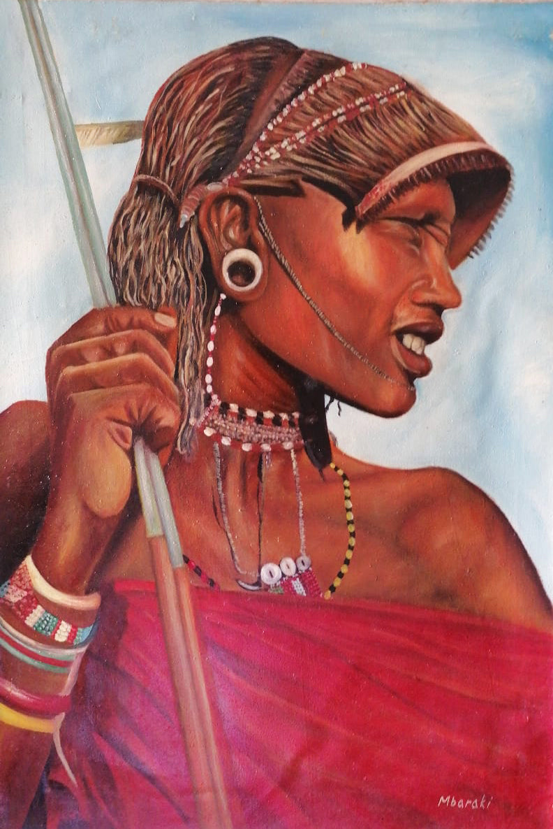Mchopa - Masai mezzobusto laterale