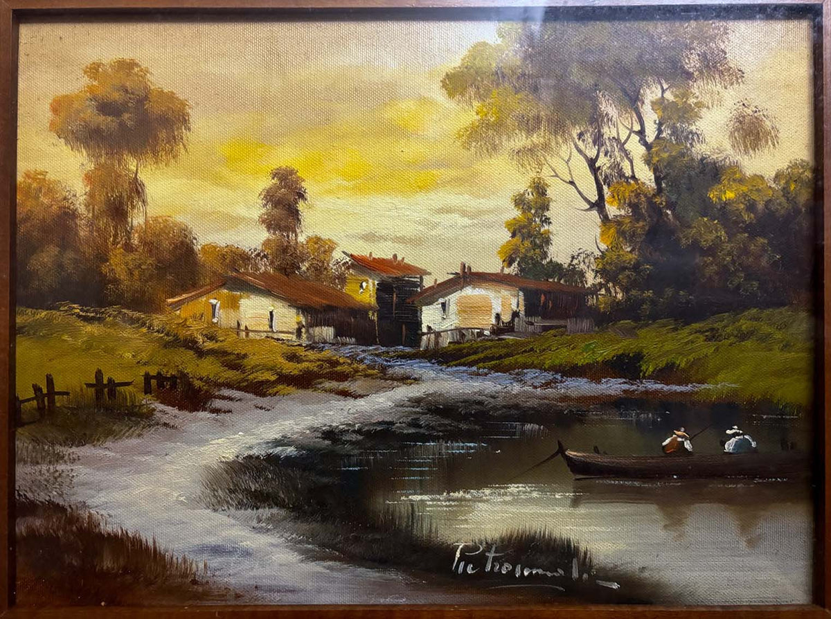Paesaggio, olio su tela di Alfonso Pietrosemoli