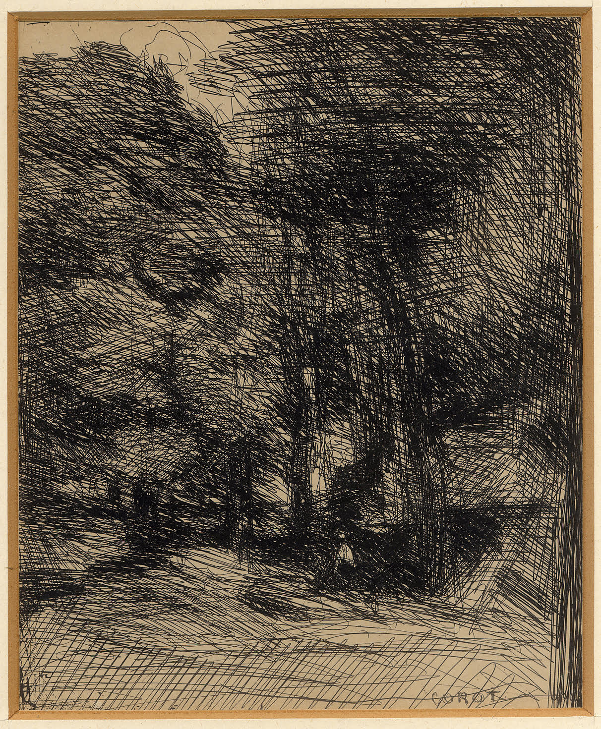 Jean-Baptiste Camille Corot - Recuerdo de Bas-Bréau