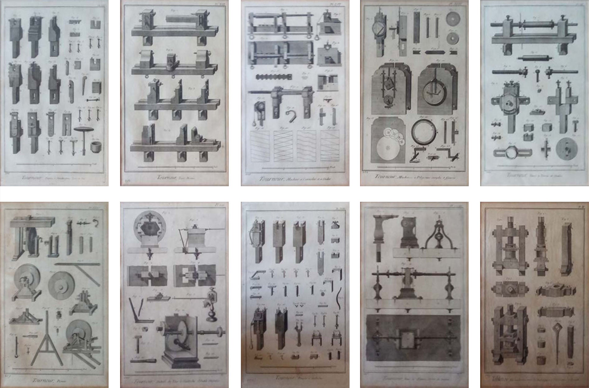 Colección de Tablas Enciclopédicas - Diderot y Lambert