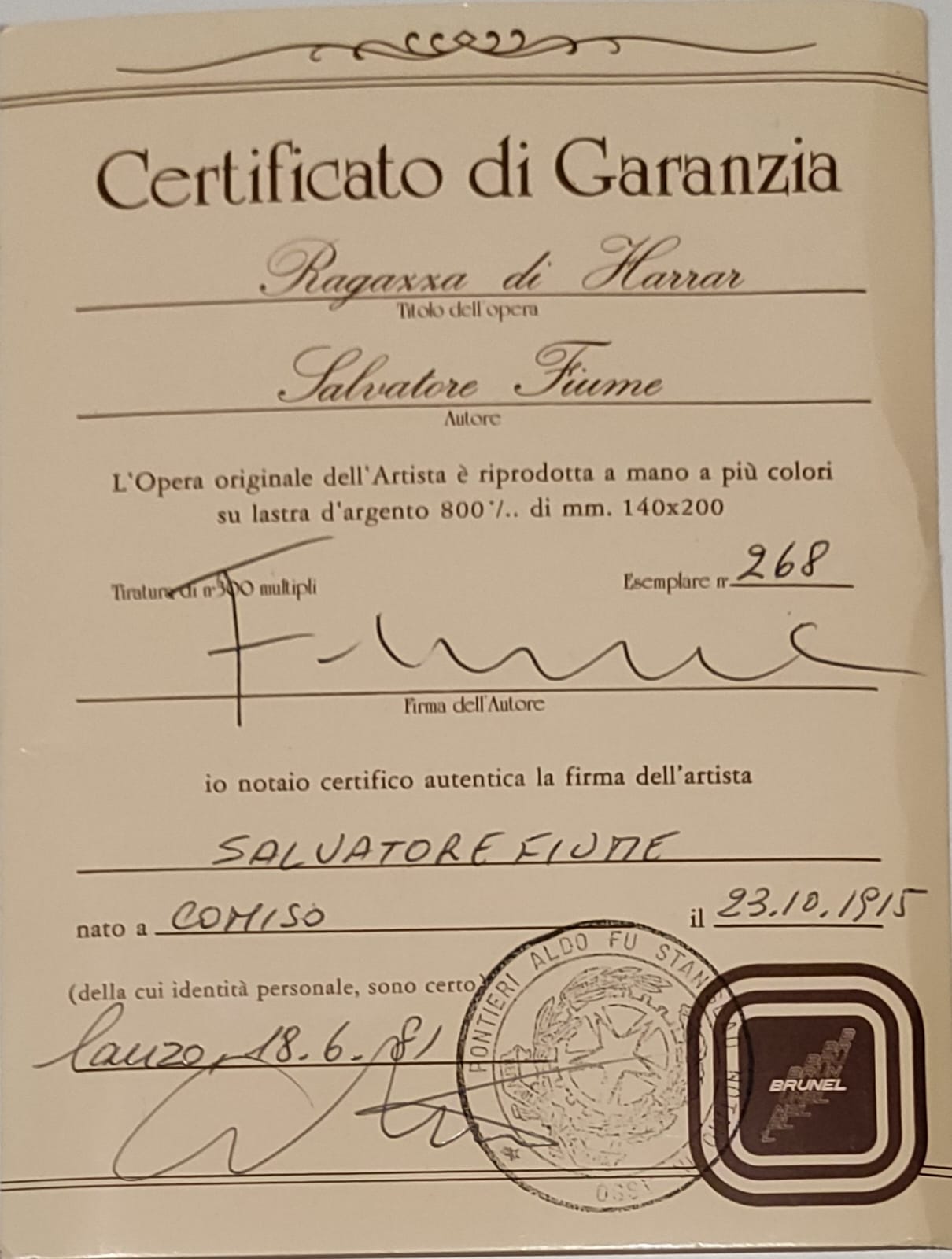 Salvatore Fiume- Ragazza