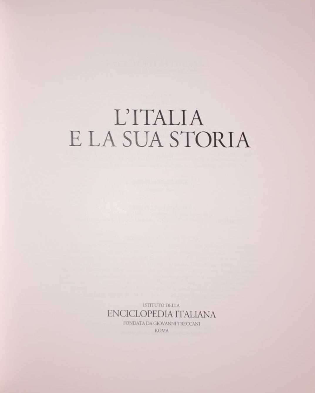 Italia y su historia - Treccani