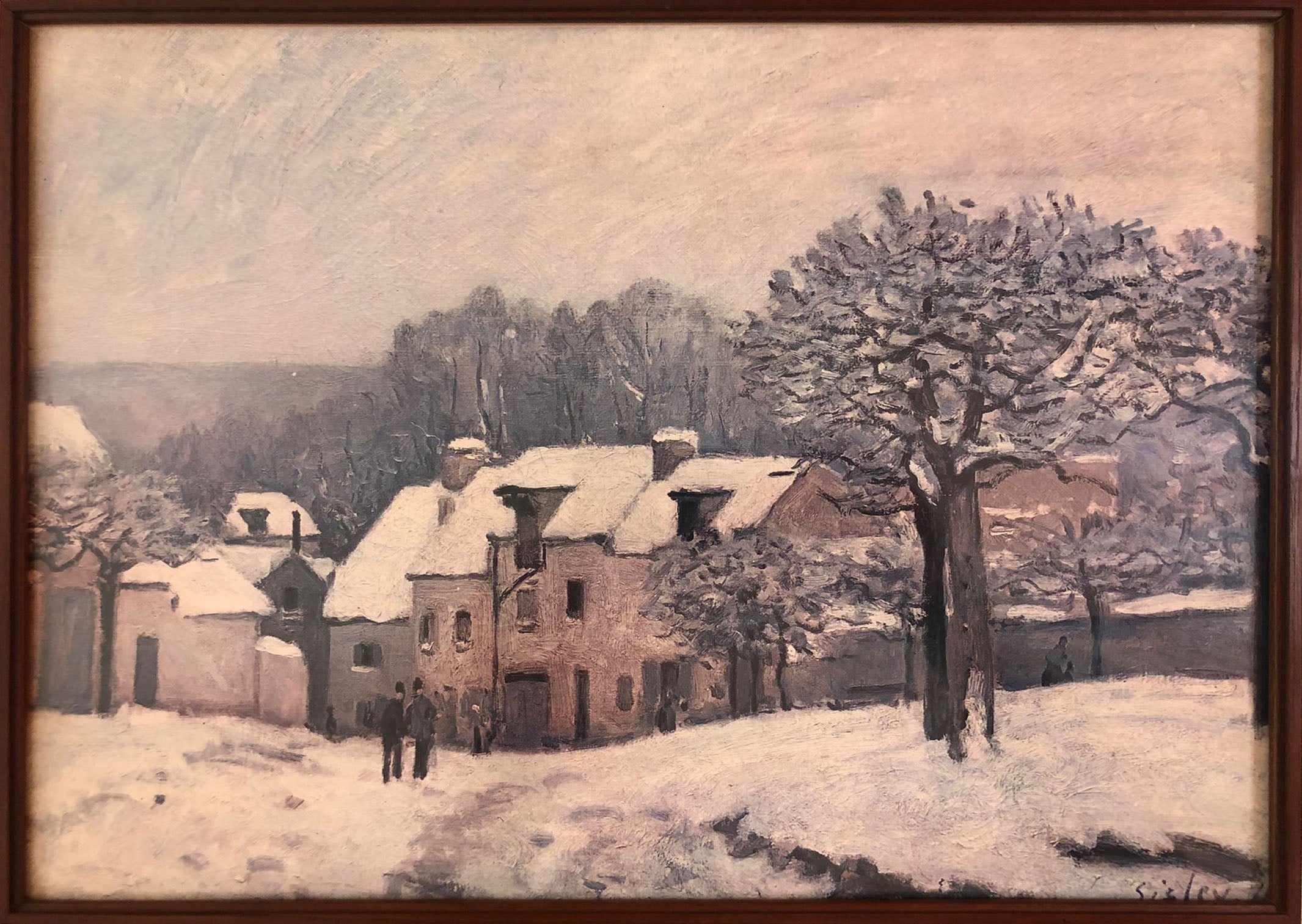 Artista Sconosciuto - Paesaggio innevato