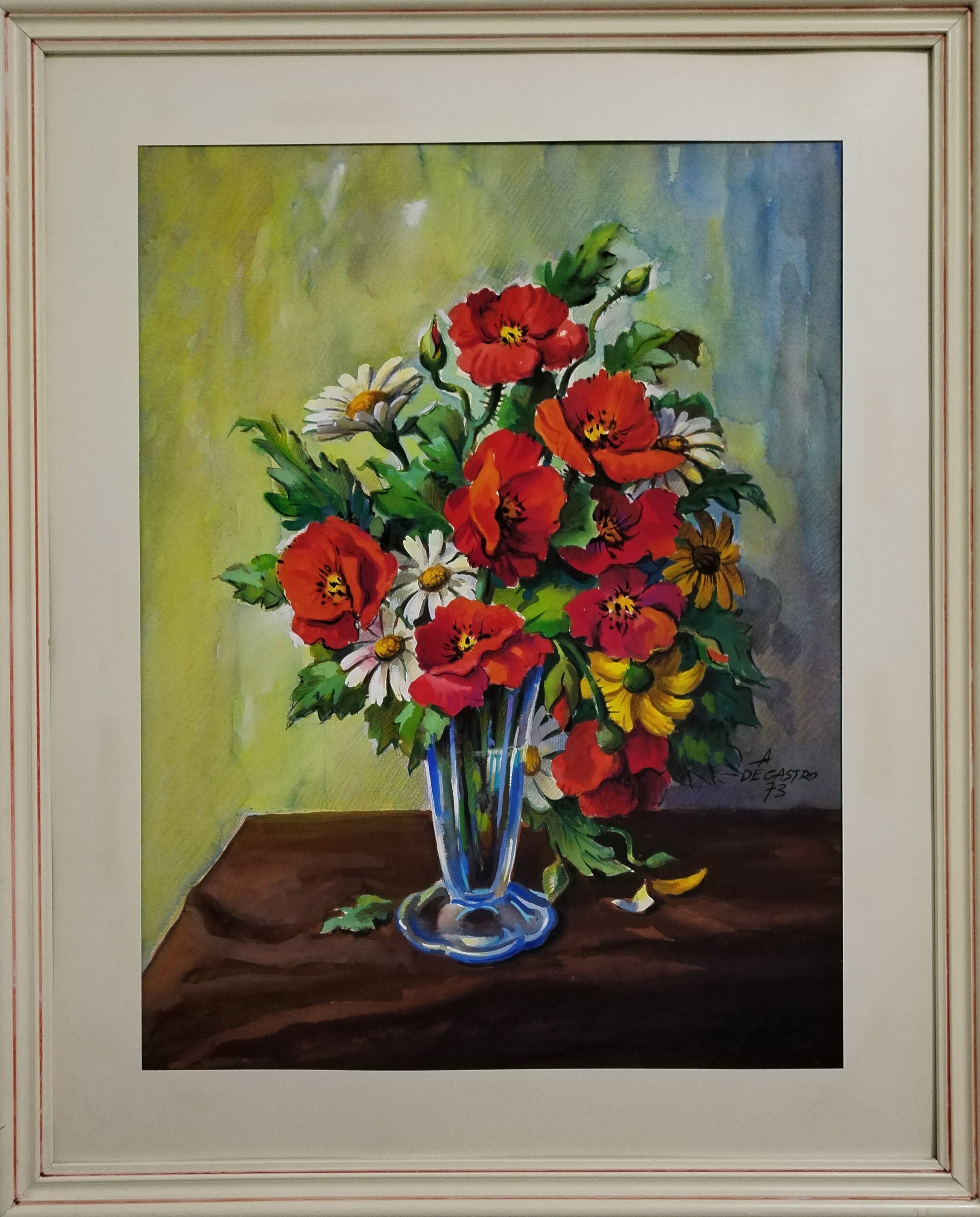 A. De Castro - Vaso con fiori