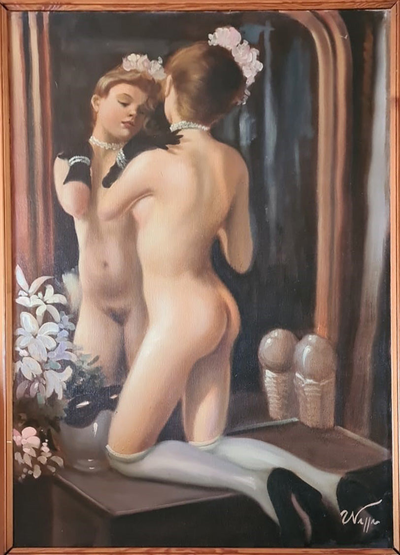 Ugo Nappa - Desnudo en el espejo