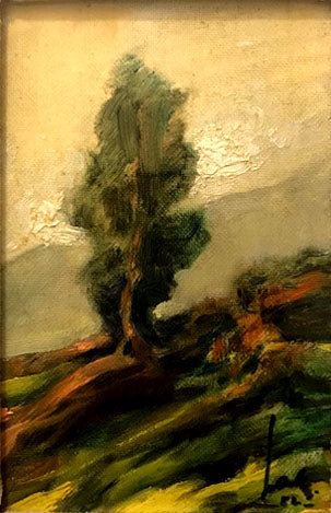 V. D. Barberio - Paesaggio con albero