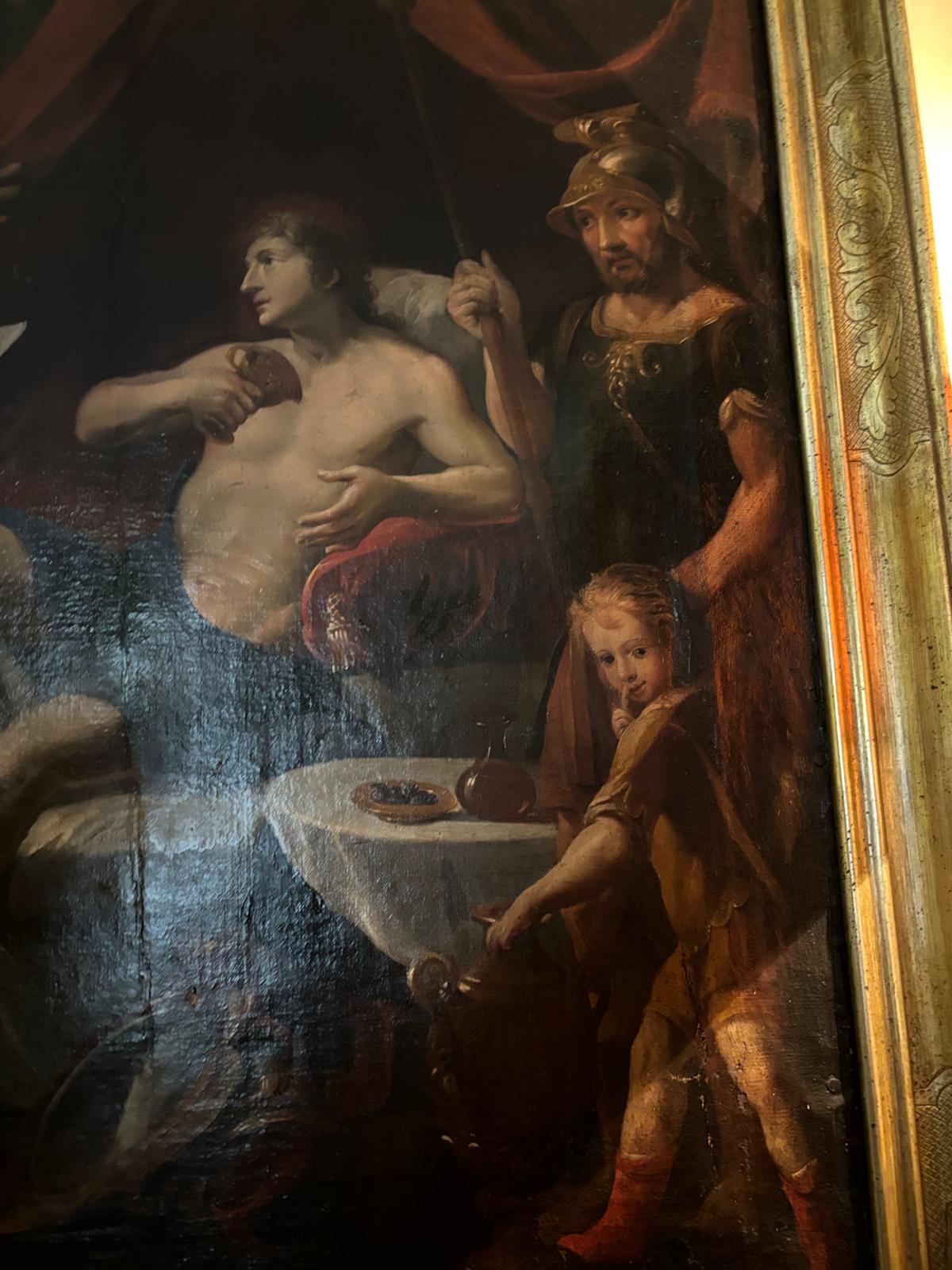 Attribuito alla bottega di Giovanni Lanfranco - Alessandro Magno e il medico Filippo
