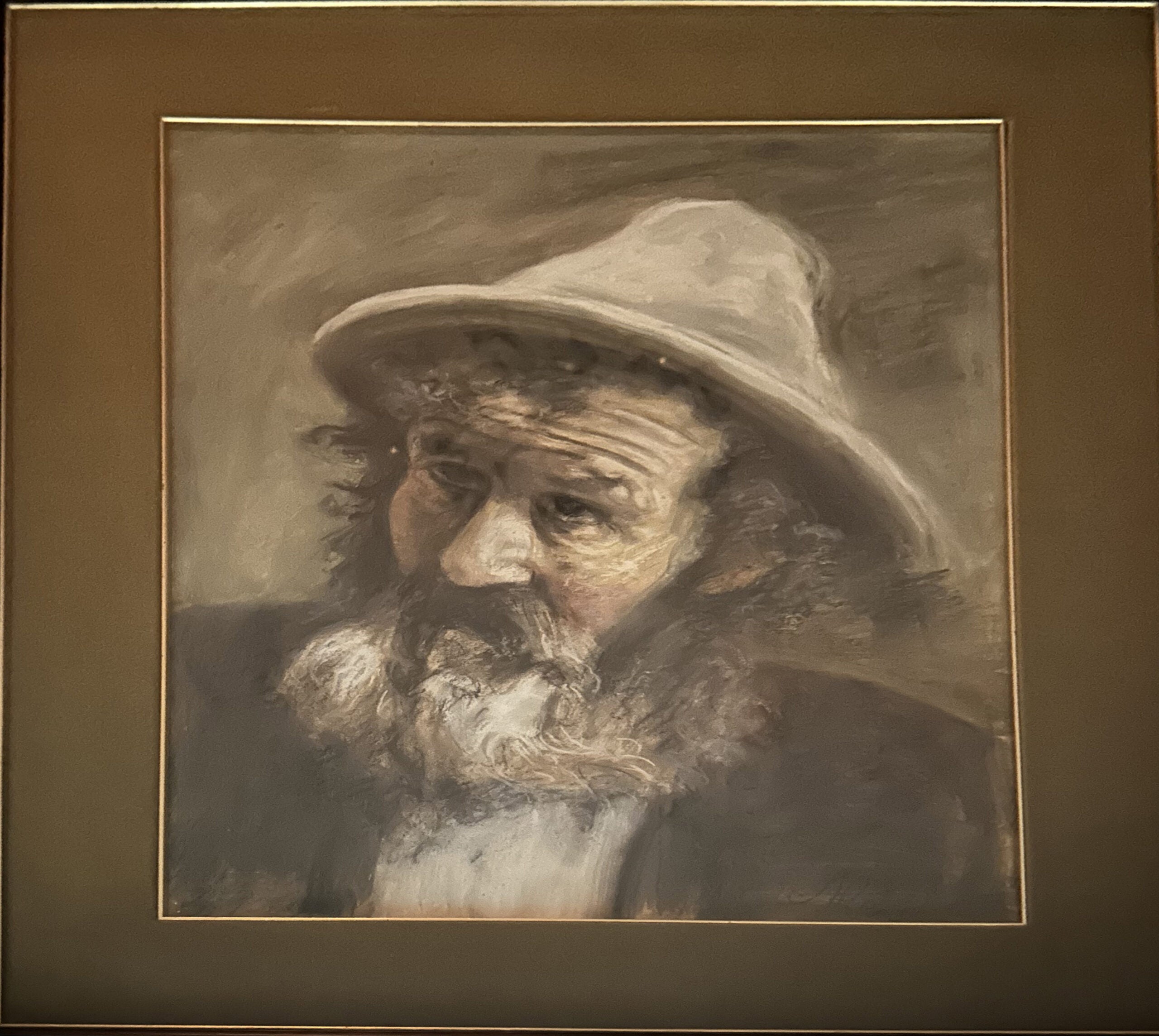 Artista Sconosciuto - Senza Titolo (ritratto di anziano)