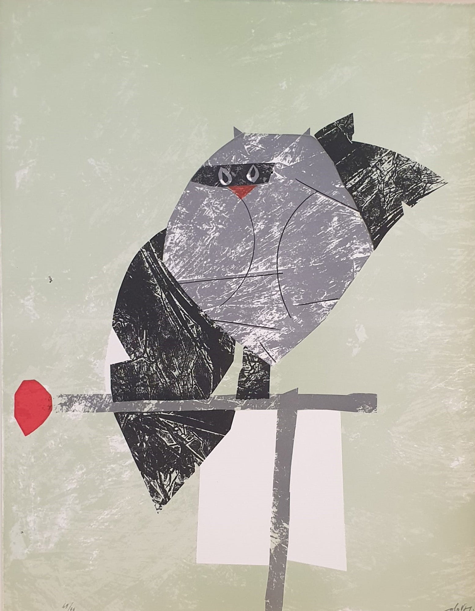 Gianni Dova - Piccolo gufo sul trespolo