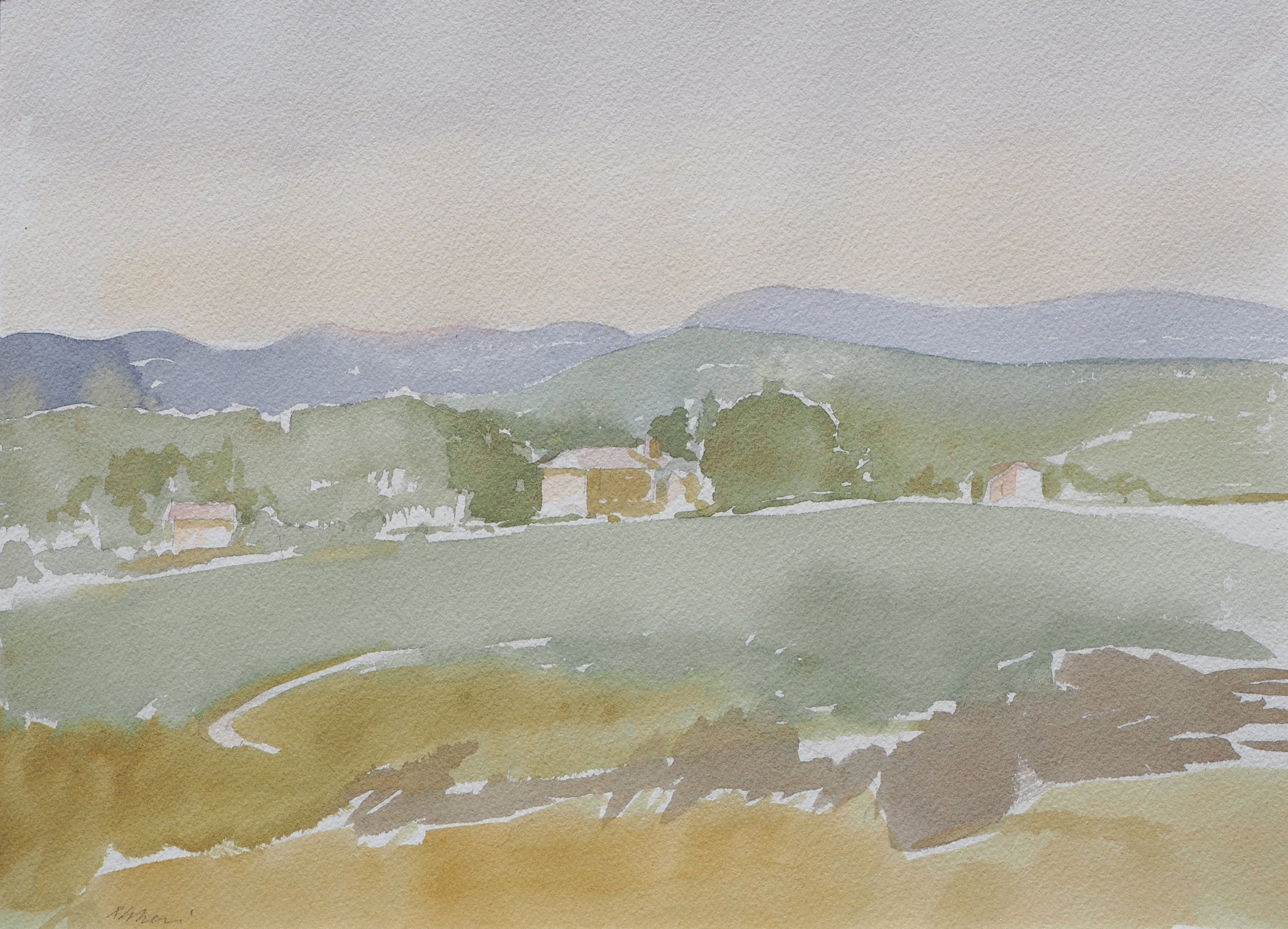 Paolo Gheri - Paesaggio al Tramonto