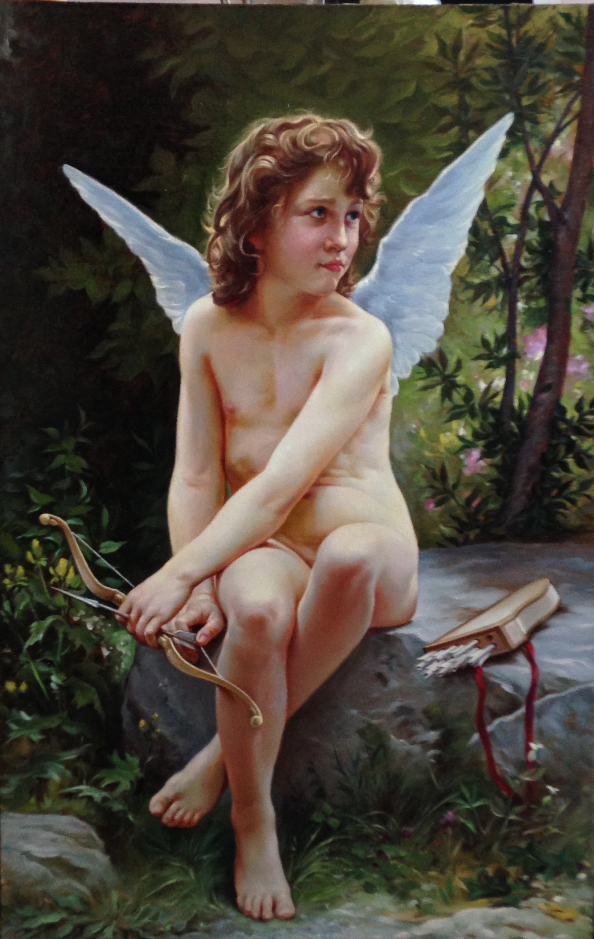 Menshov Anatoly - Bouguereau - Amour A L'affût - 1890