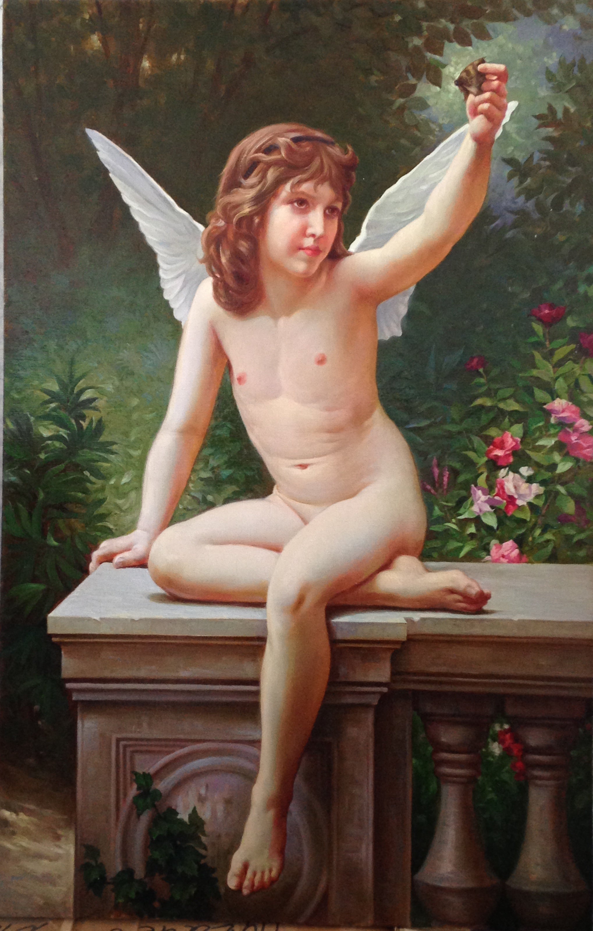 Menshov Anatoly - Bouguereau - Love in search - 1891