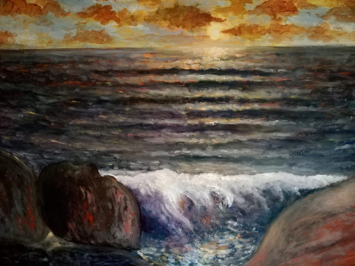 Tramonto sul mare