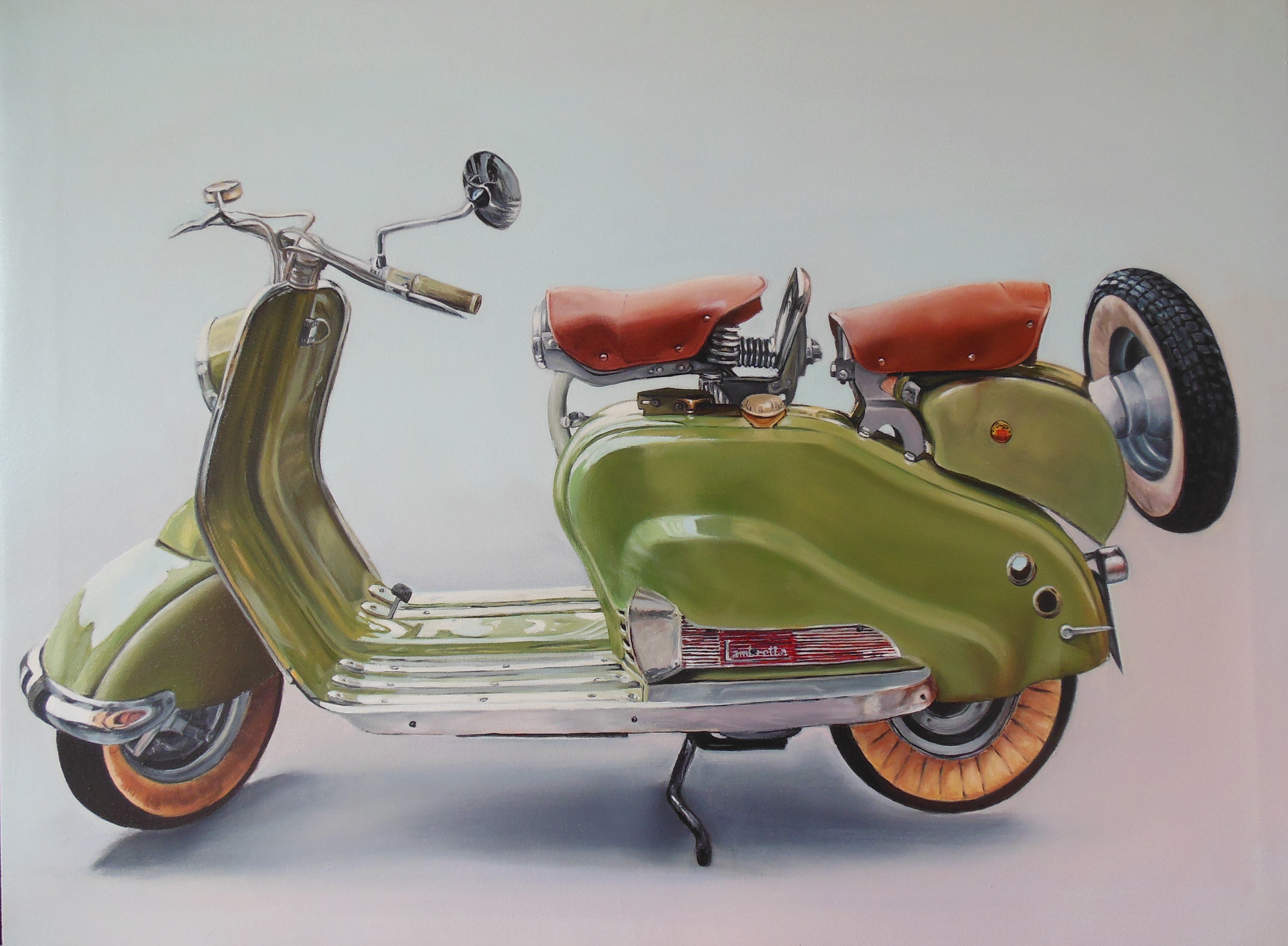 Maura Giussani - Lambretta in Town Hall Square