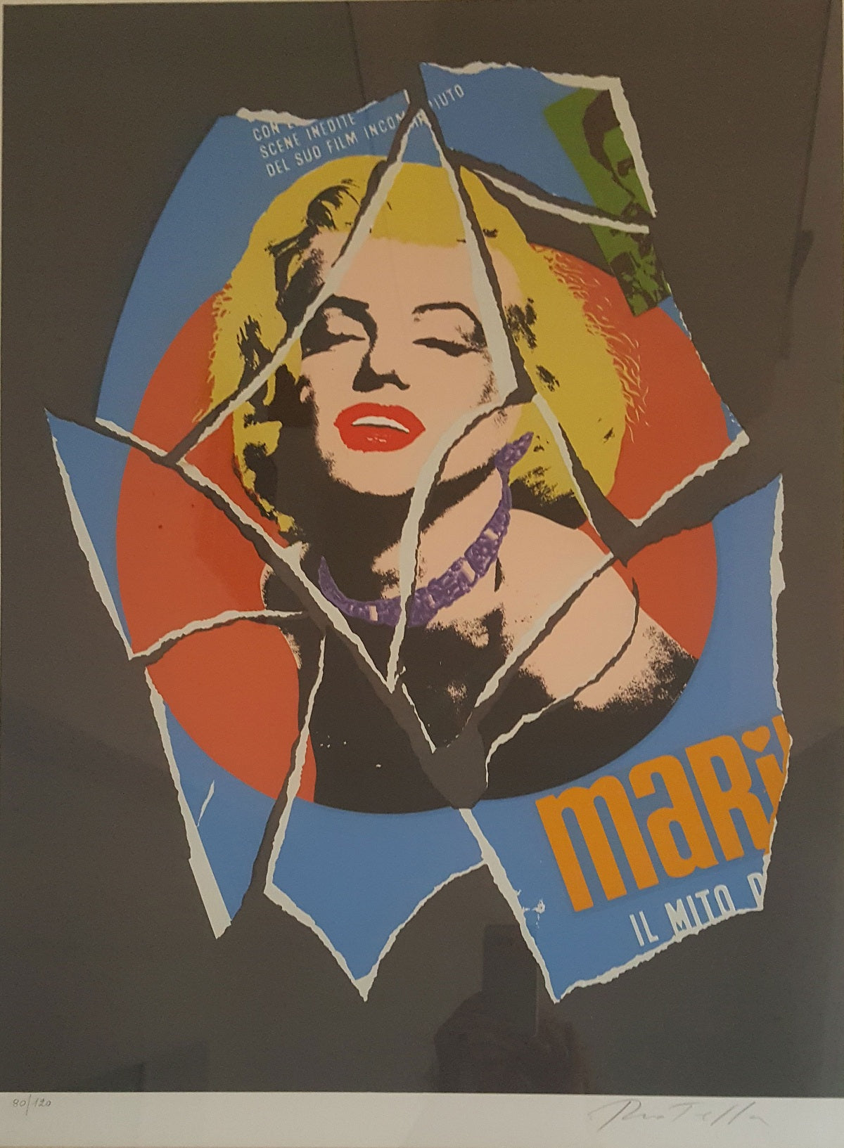 Mimmo Rotella - Marilyn
