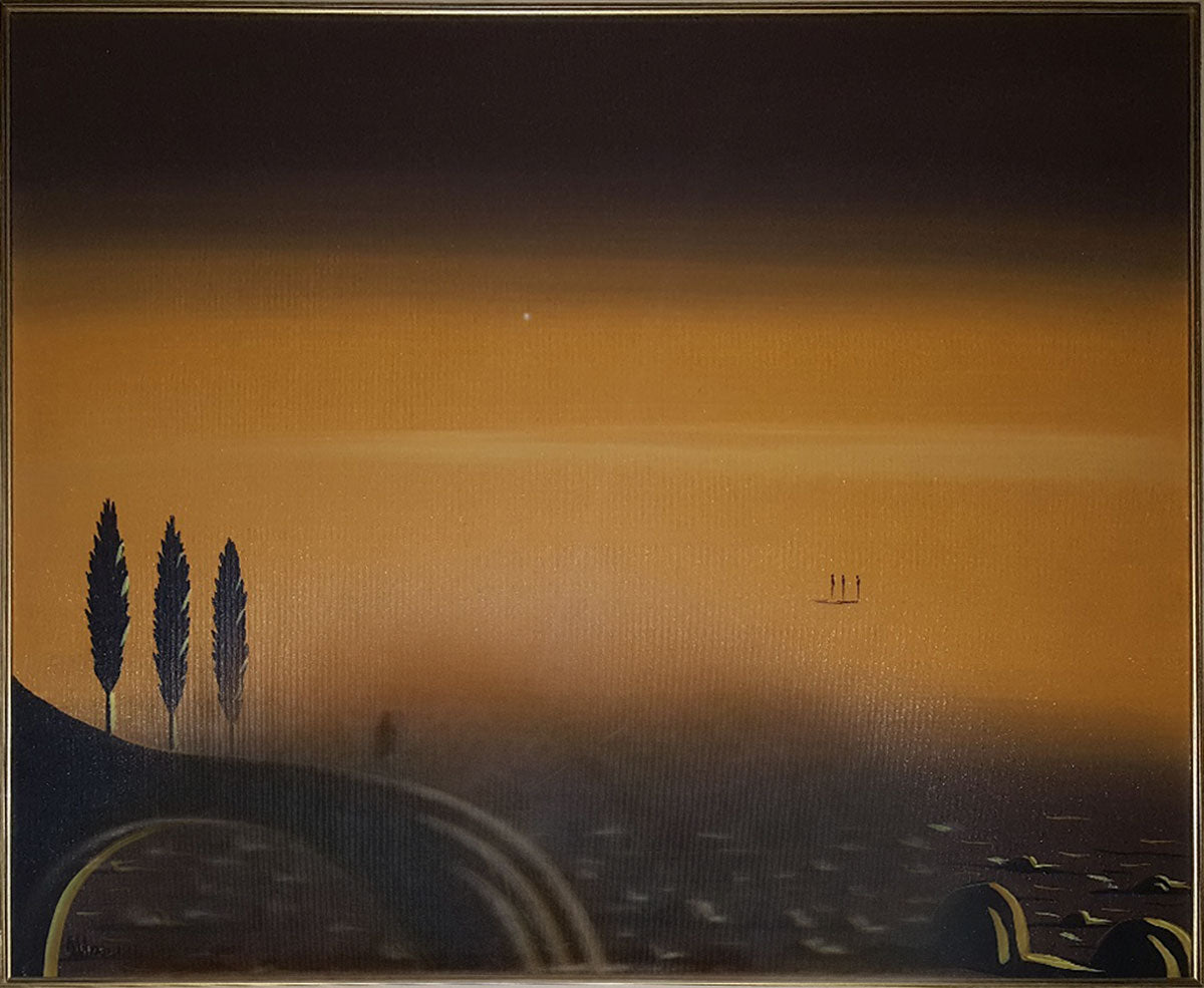 Marcello Antonelli - Paesaggio con figura