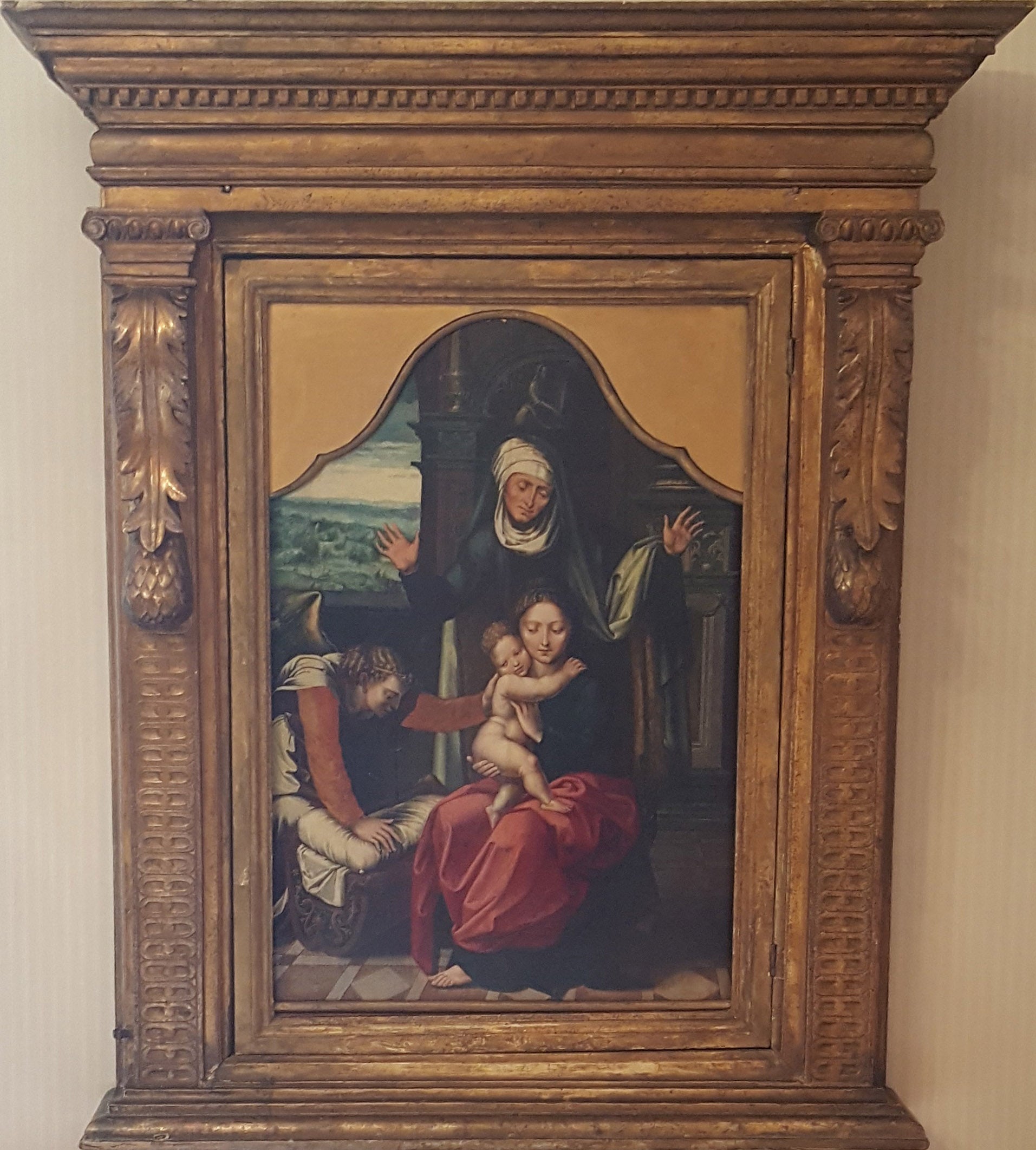 Pieter van Aelst - Virgen con cuna