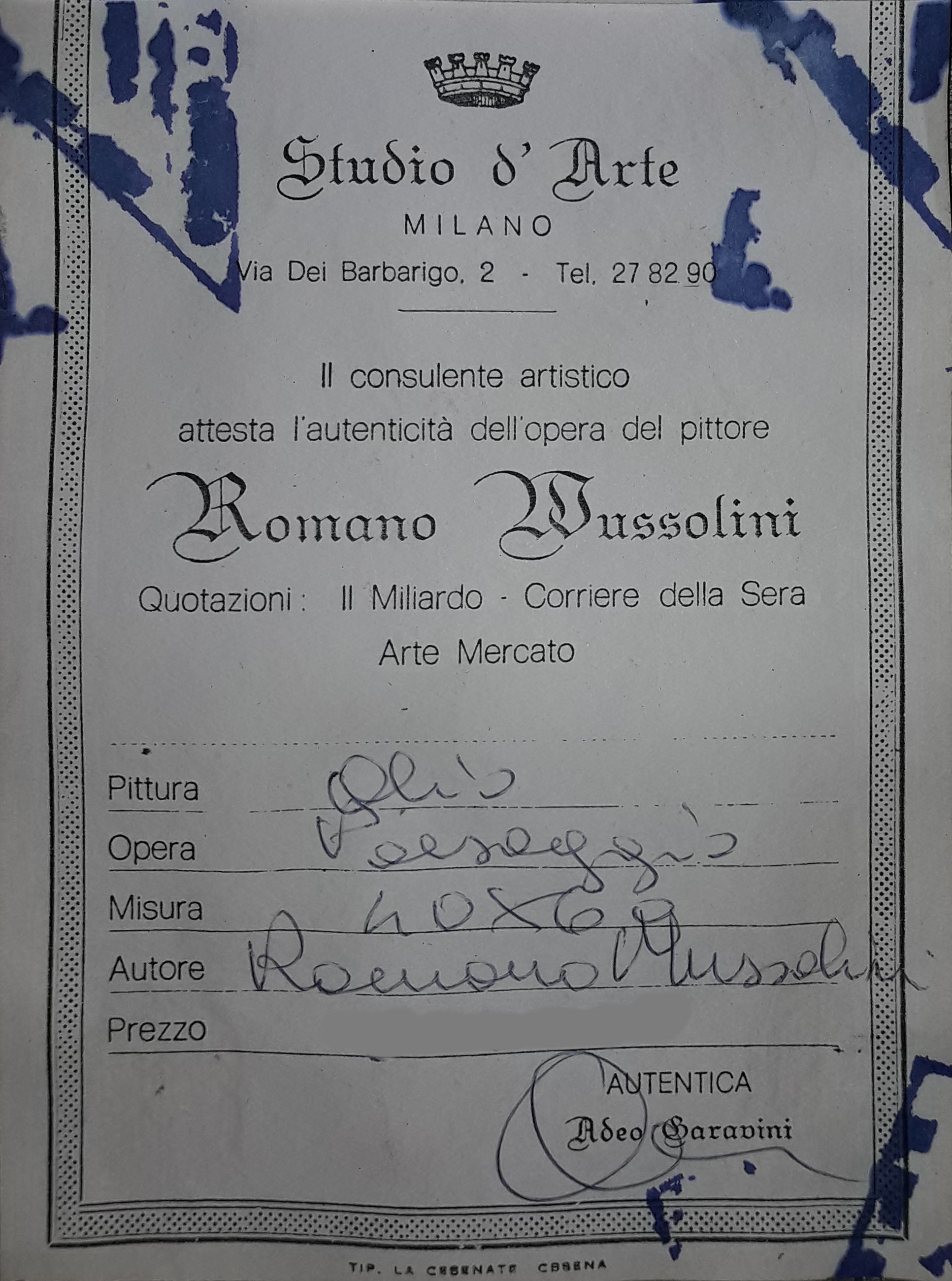 Romano Mussolini - Paesaggio