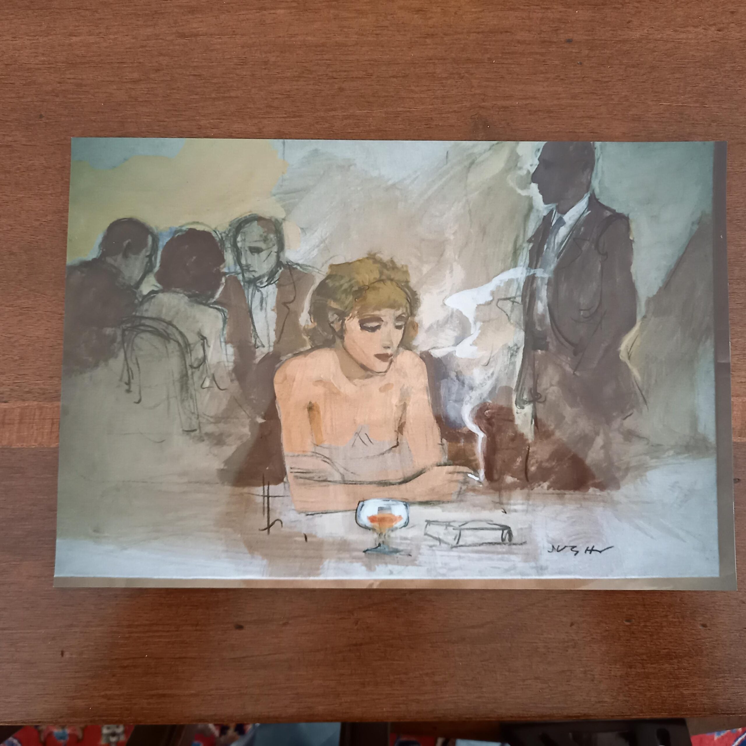 Alberto Sughi - Figura al bar