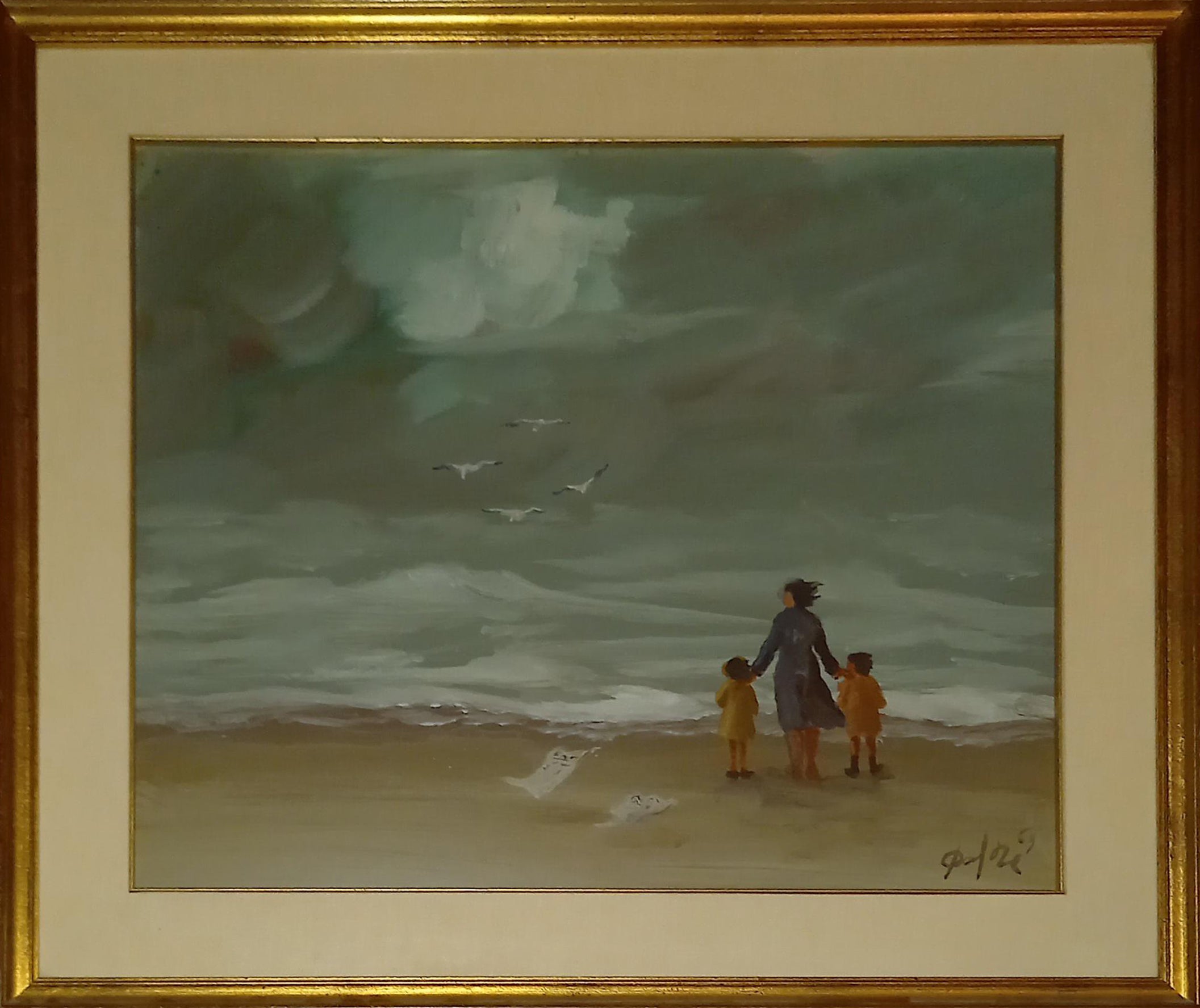 Tonino dal re - Familia en la playa