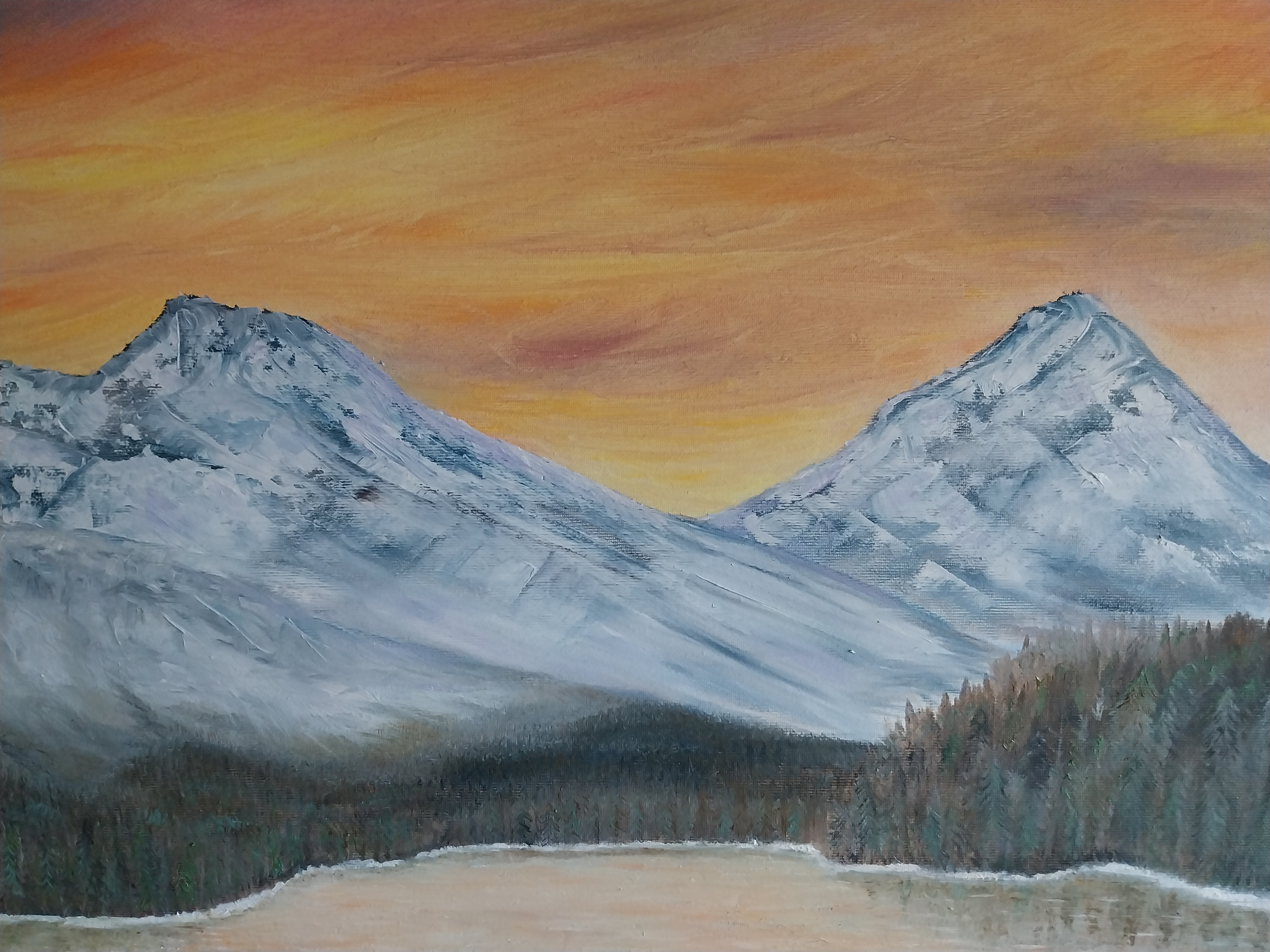 Tramonto sulle montagne